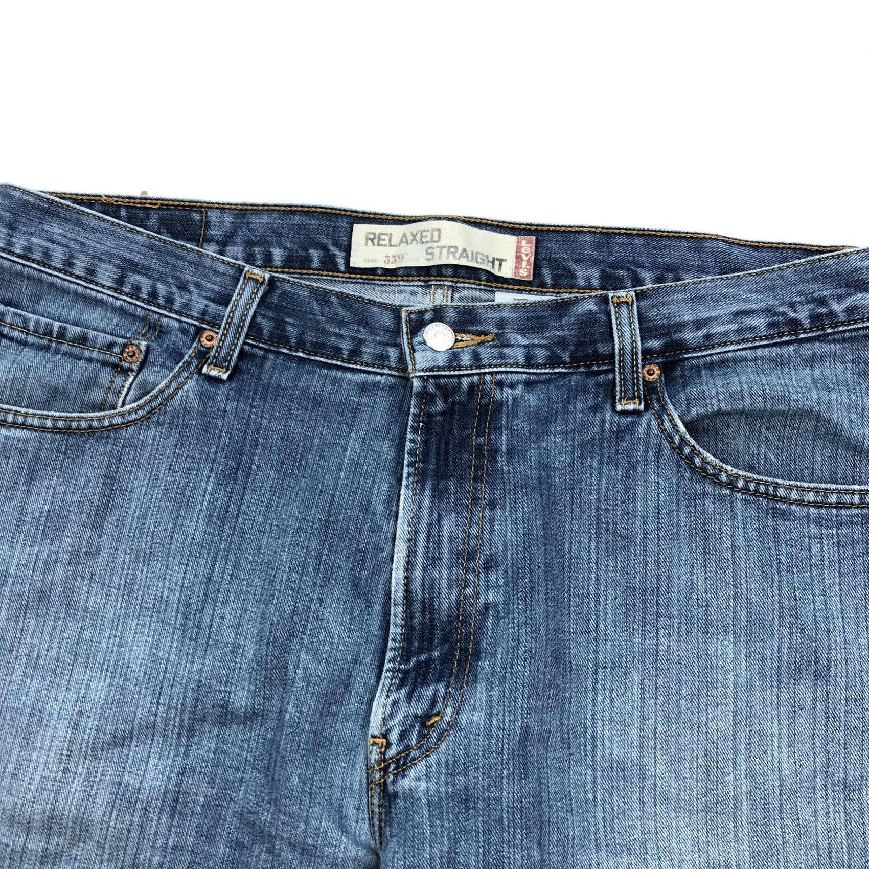 Levi's Levi's 559 Jeans Straight 36x34 Medium Wash Denim Distress Fade 5-Pocket Men Regular Zip Button"} Size US 36 / EU 52 - 2 Thumbnail