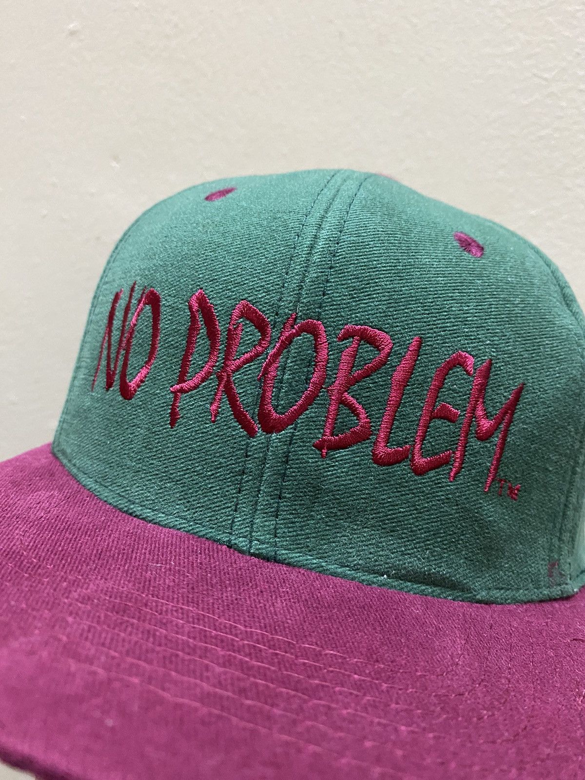 Vintage Vintage 80s 90s Grunge Surf Skate No Problem Hat Cap Snapbac Size ONE SIZE - 2 Thumbnail