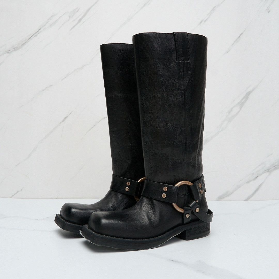 Acne Studios Acne Studios Women's Square-Toe Biker Boots Size US 4 / IT 34 - 1 Thumbnail