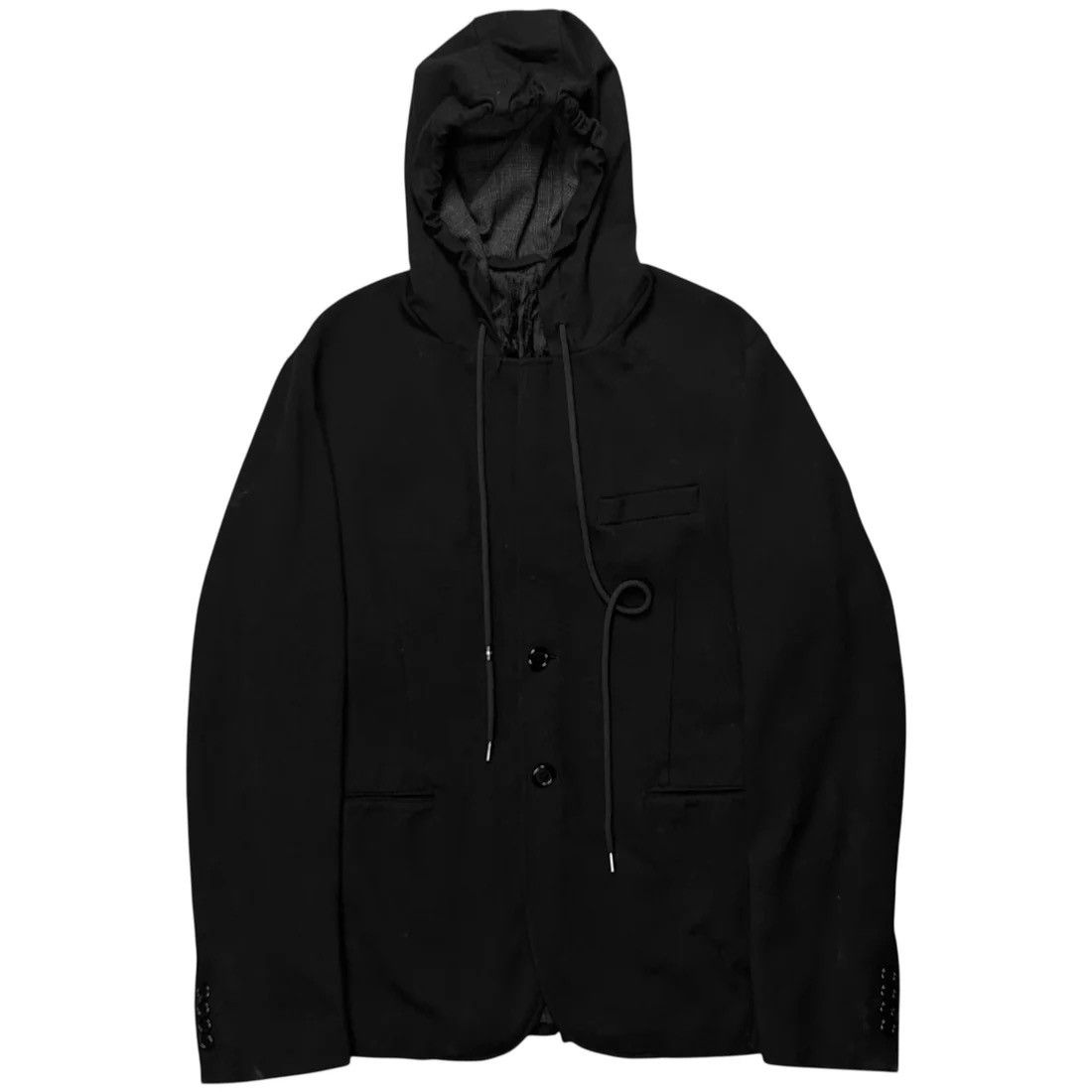 Dirk Bikkembergs Dirk Bikkembergs Hooded Rayon Blazer Size US L / EU 52-54 / 3 - 1 Thumbnail