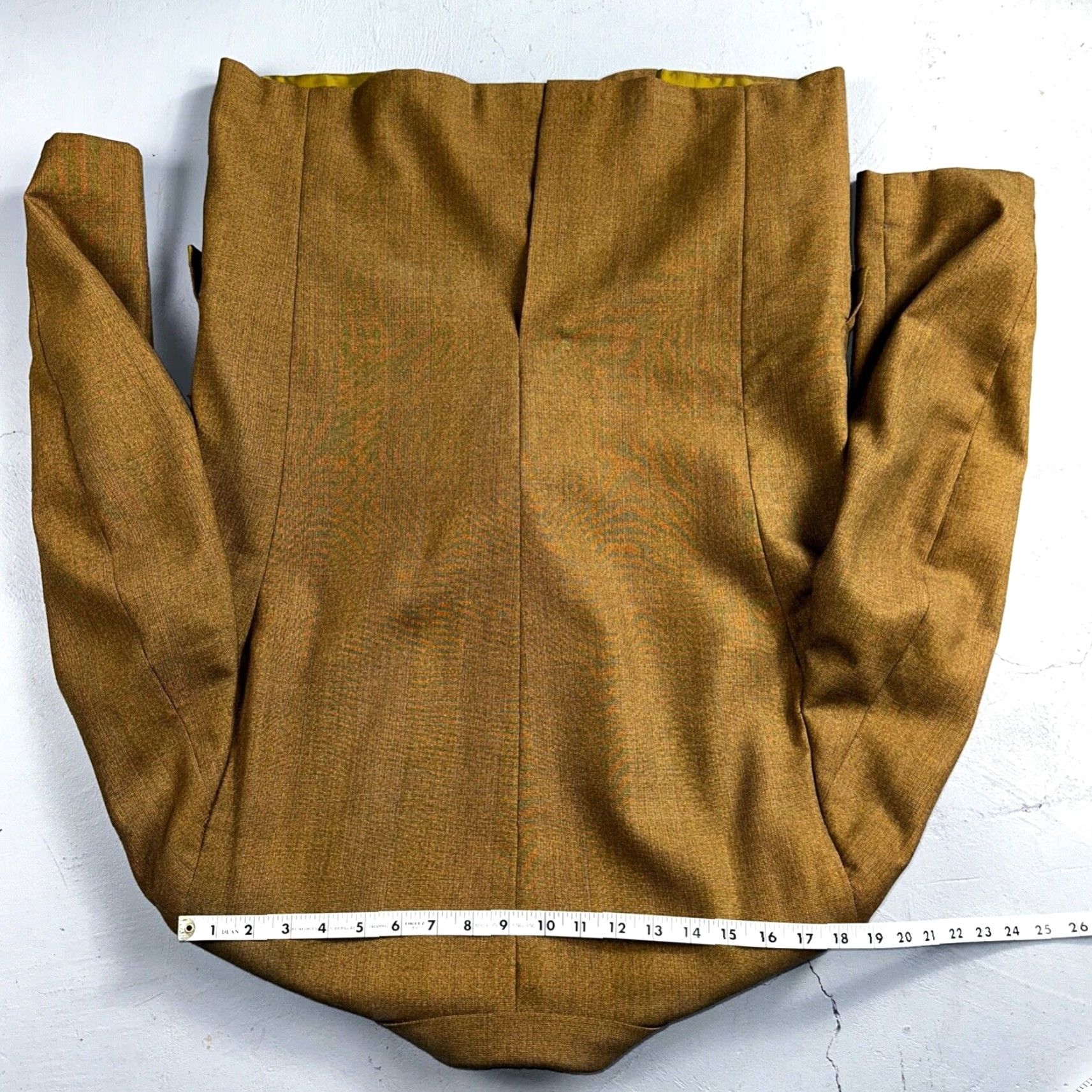 Vintage VINTAGE Lenox Hall 3 PC Suit Jacket Coat Pants Vest Rockabilly 70s 1970s Brown 42 Mens Plaid Mid Century Size 42R - 6 Thumbnail