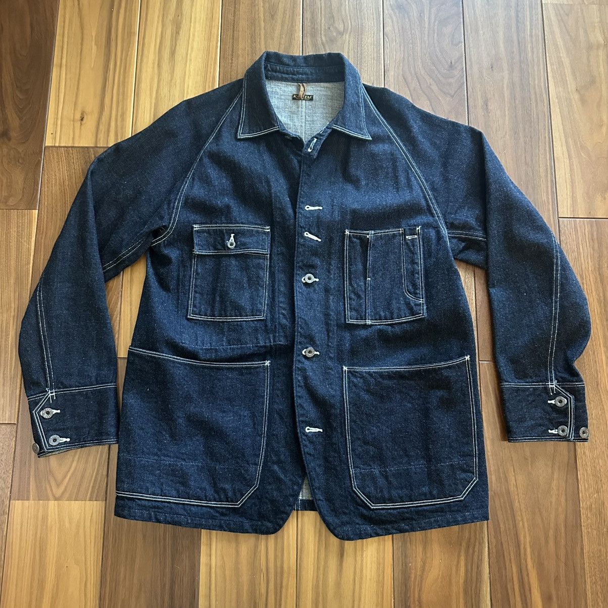 Kapital Kapital 12oz Speakeasy Denim Drizzler Indigo Jacket | Grailed