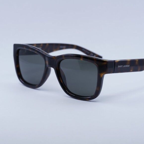 Saint Laurent Paris Saint Laurent SL674 003 Sunglasses Havana Square Frame, Grey Size ONE SIZE - 10 Thumbnail