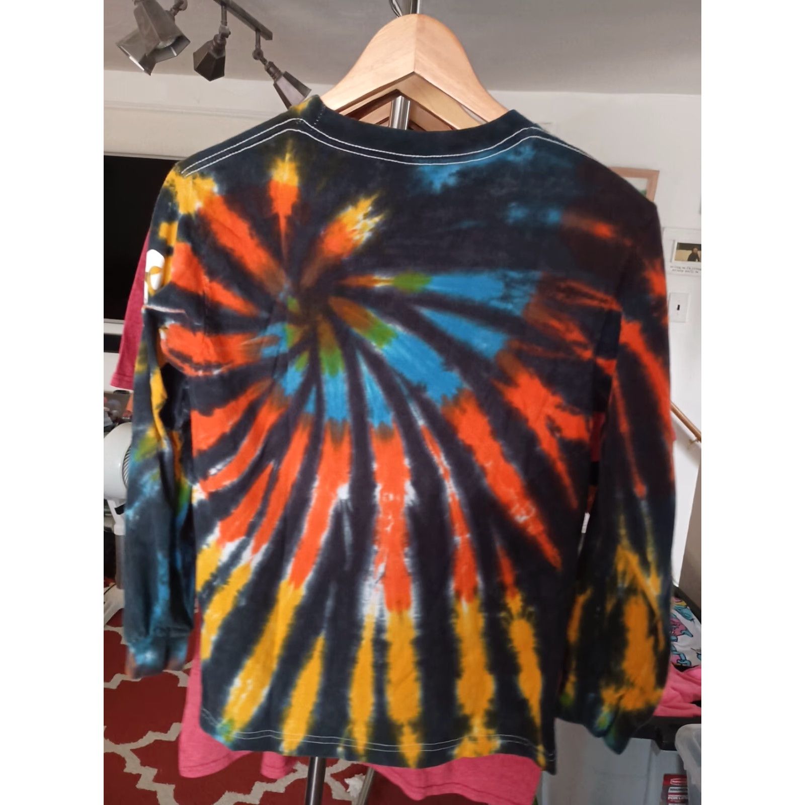 Spitfire Spitfire Wheels Skater Long Sleeve T-Shirt Size S Tie Dye Multicolor Mens T-Shirt 90s Punk Skateprint Left Sleeve Size US S / EU 44-46 / 1 - 4 Thumbnail
