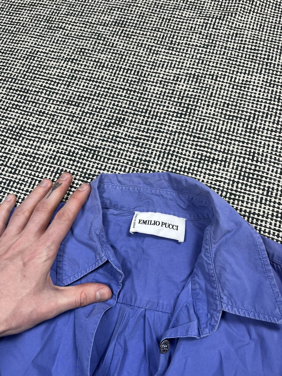Designer × Emilio Pucci Emilio Pucci cotton button up shirt blue Size L / US 10 / IT 46 - 5 Thumbnail