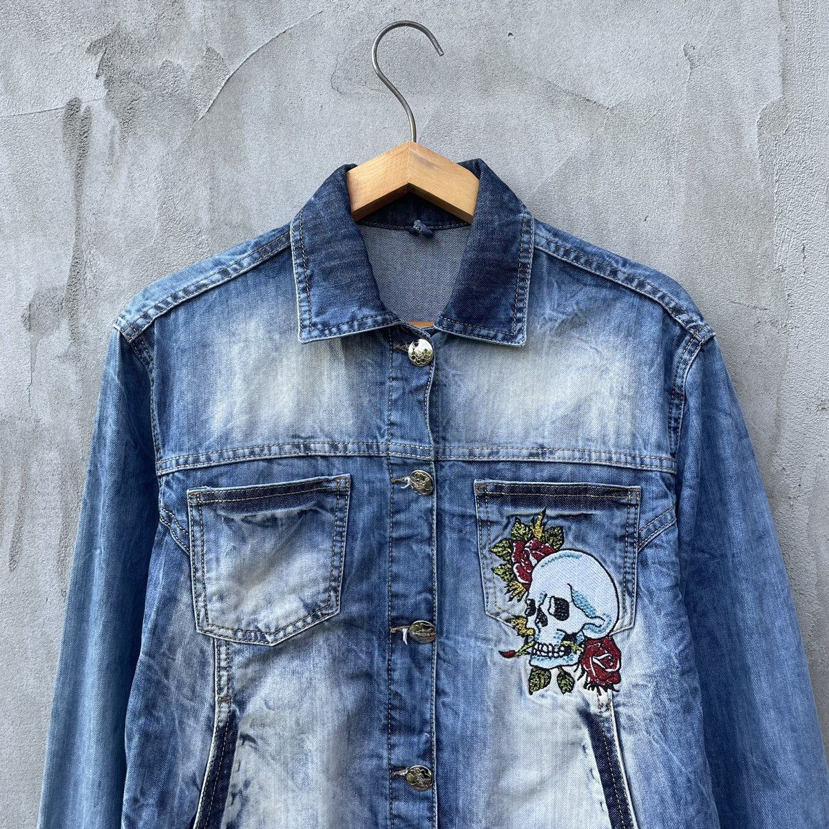 Christian Audigier × Ed Hardy Vintage Ed Hardy Denim Jacket Size M / US 6-8 / IT 42-44 - 4 Thumbnail