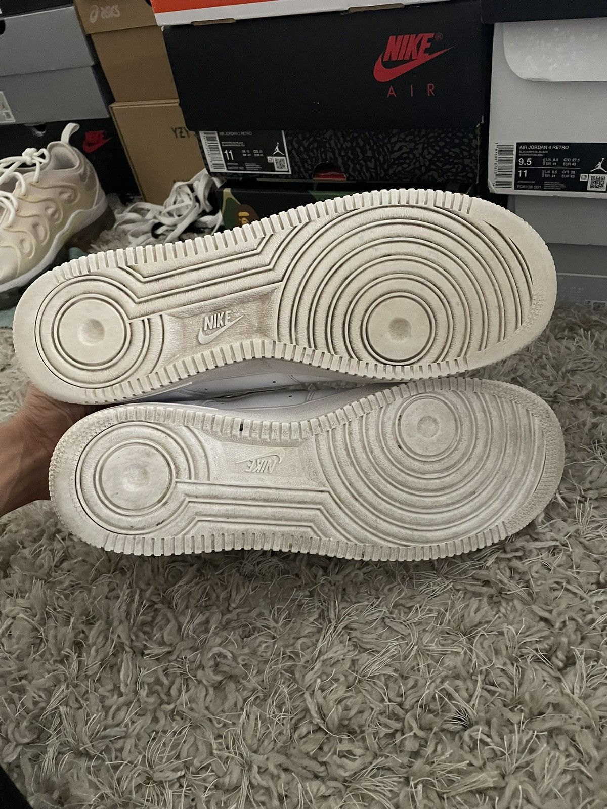 Nike Nike Air Force 1 Low Triple White Size US 12 / EU 45 - 7 Thumbnail