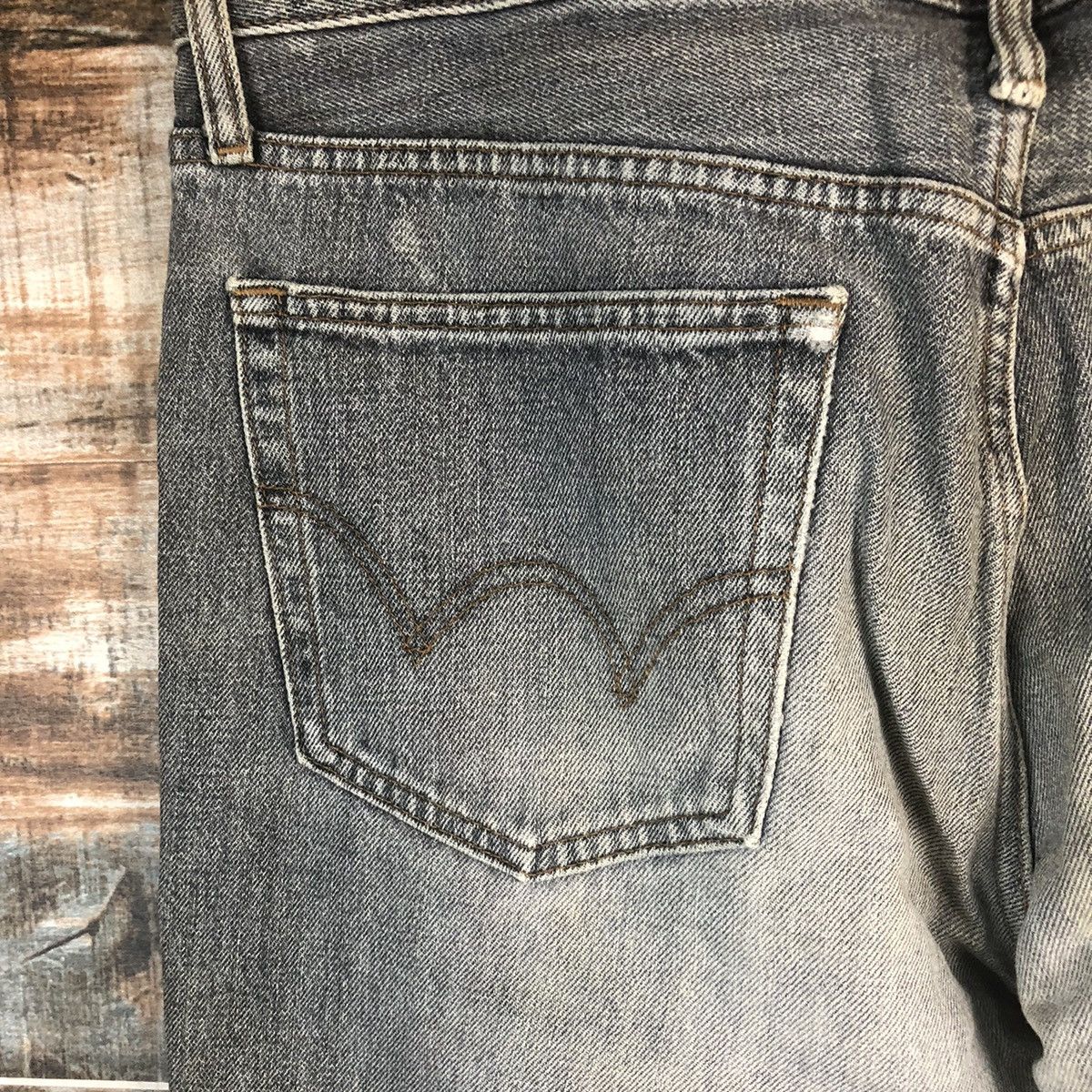 Edwin DL Edwin 503 Black Distressed Denim Pants #C278 Size US 34 / EU 50 - 17 Thumbnail