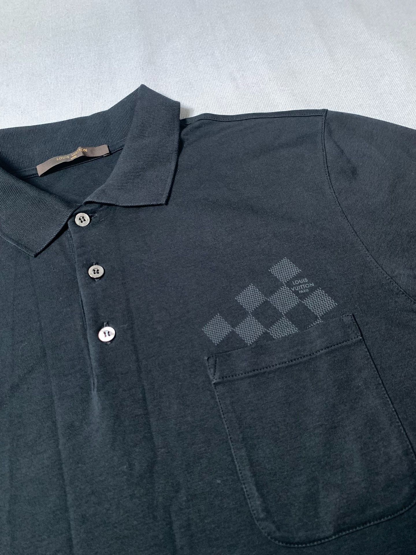Louis Vuitton Louis Vuitton Checkerboard Polo Shirt Size US L / EU 52-54 / 3 - 1 Thumbnail