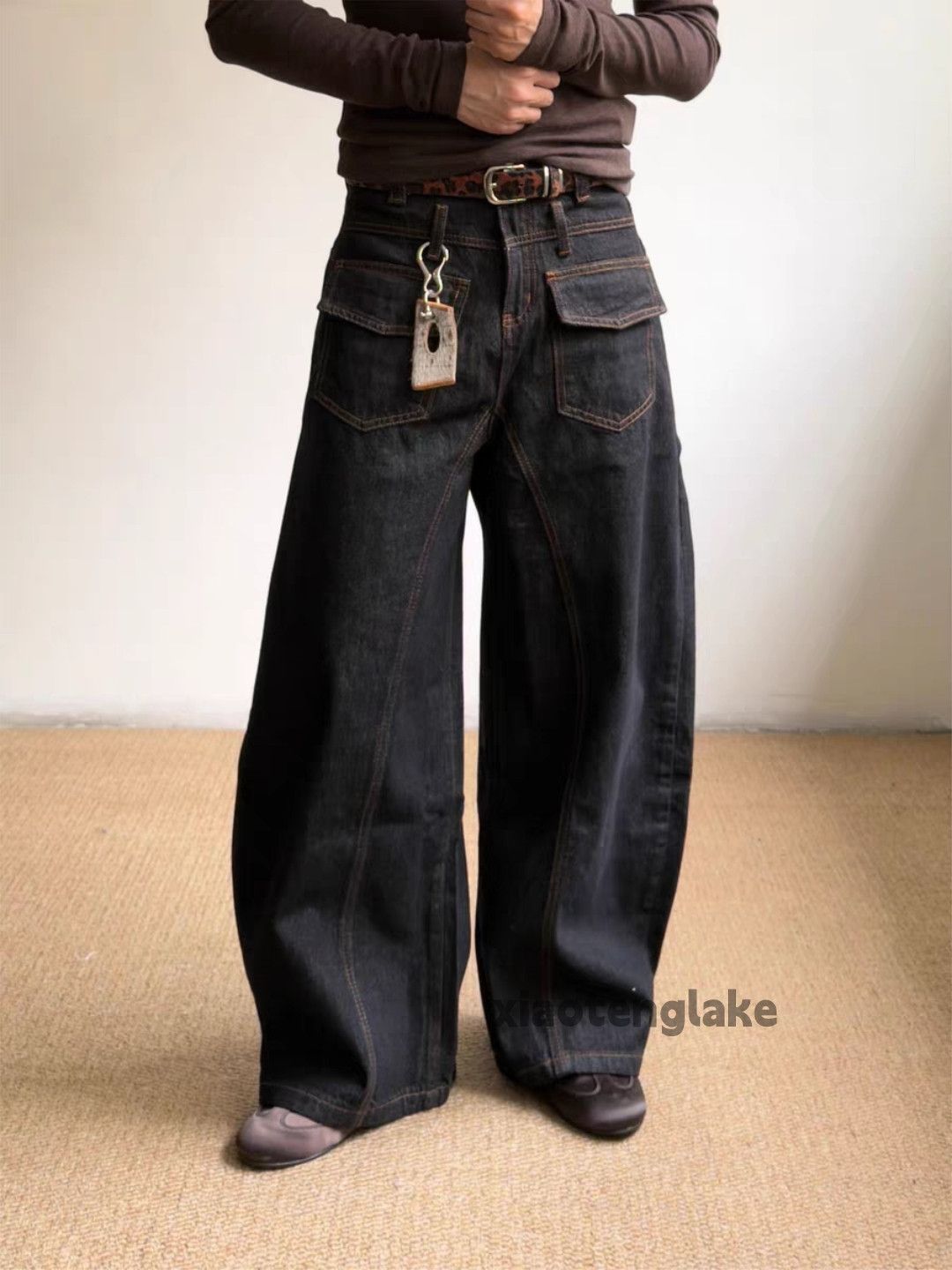 Vintage ltx vintage loose baggy skate hiphop flared cargo jeans Size US 28 / EU 44 - 4 Thumbnail
