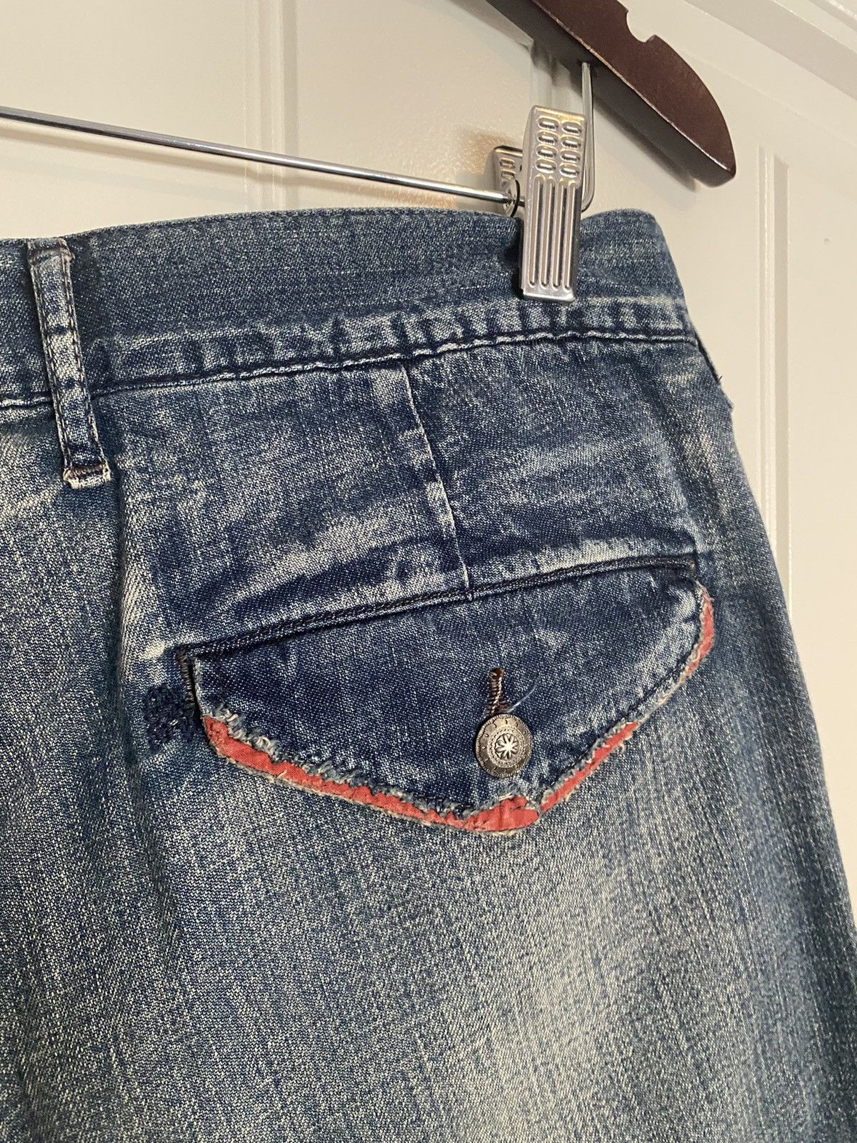 Kapital Kapital Red Paisley Denim Shorts Size US 32 / EU 48 - 9 Thumbnail