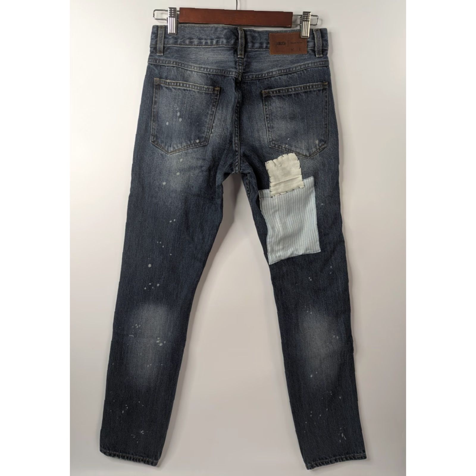 J Brand Publish Brand Jeans Men Snyder Denim Paint Distressed Patchwork Size 28 Blue 31in Inseam (NWT) Regular Straightbox Size US 28 / EU 44 - 5 Thumbnail