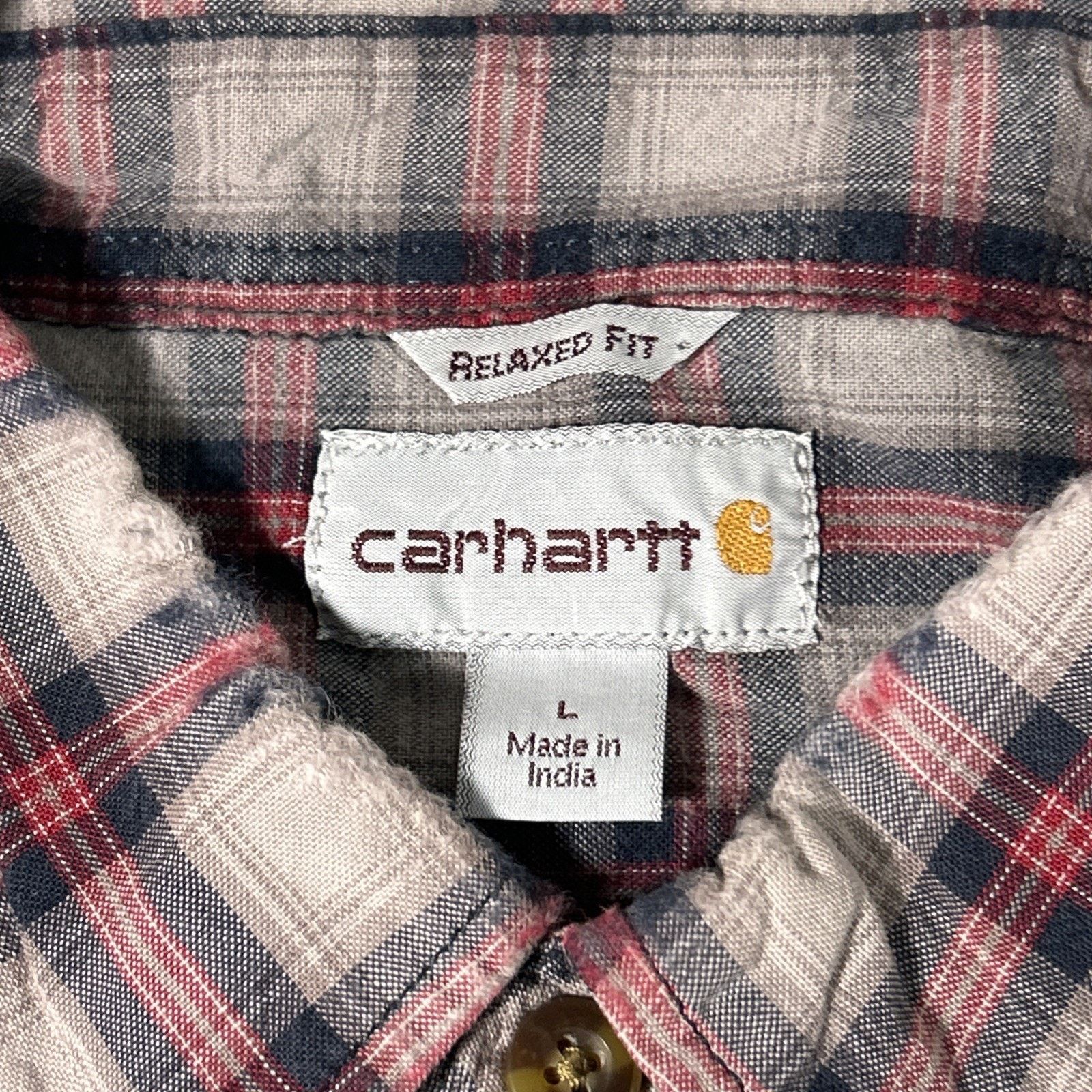 Carhartt Carhartt Flannel Button Up Long Sleeve Shirt Large Plaid Size US L / EU 52-54 / 3 - 4 Thumbnail
