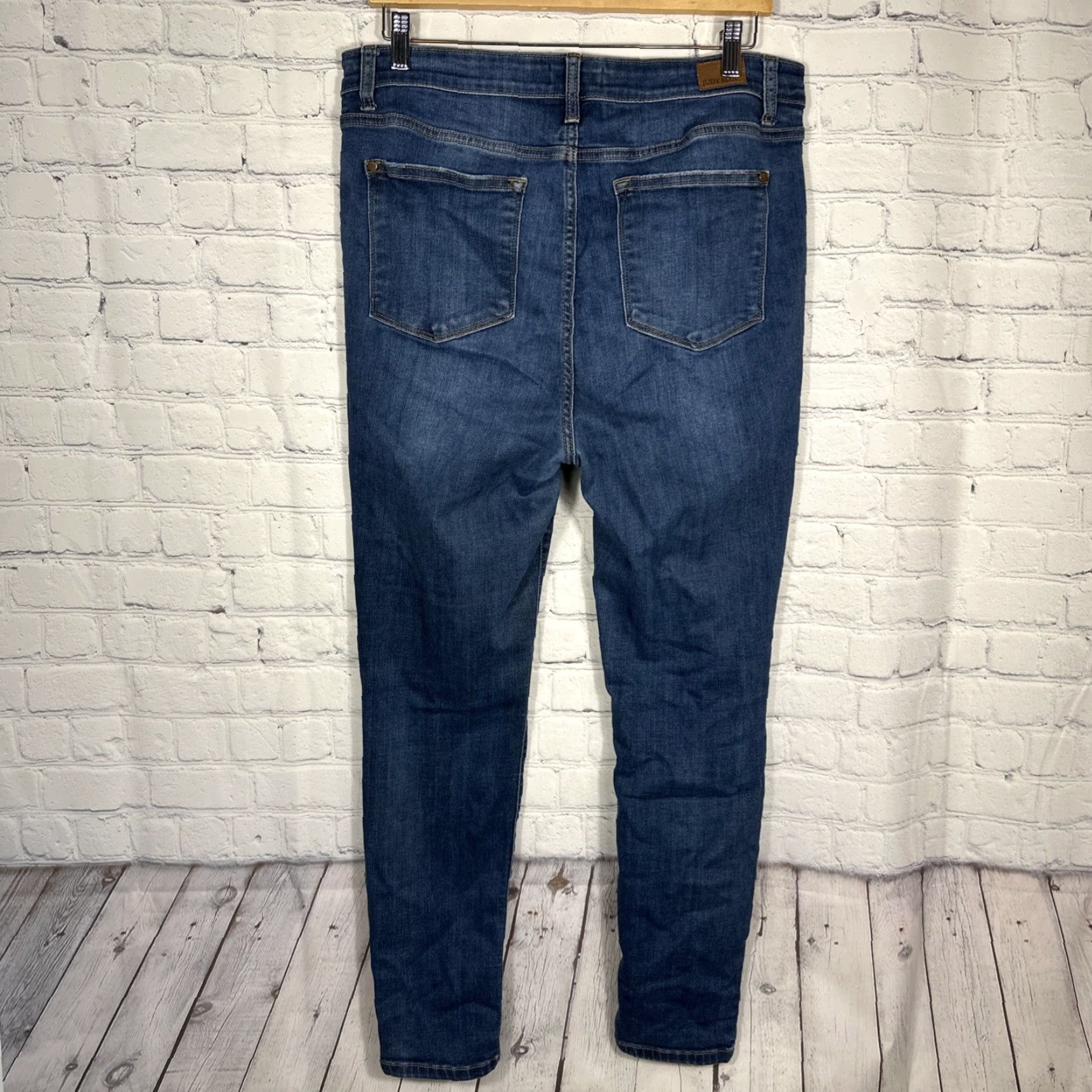 Denime Judy Blue Jeans Womens Relaxed Fit Denim Stretch Casual 15/32 29 Inseam Blue City Preppy Pockets Womens Jeans JB82325DK Size 36" / US 14 / IT 50 - 7 Thumbnail