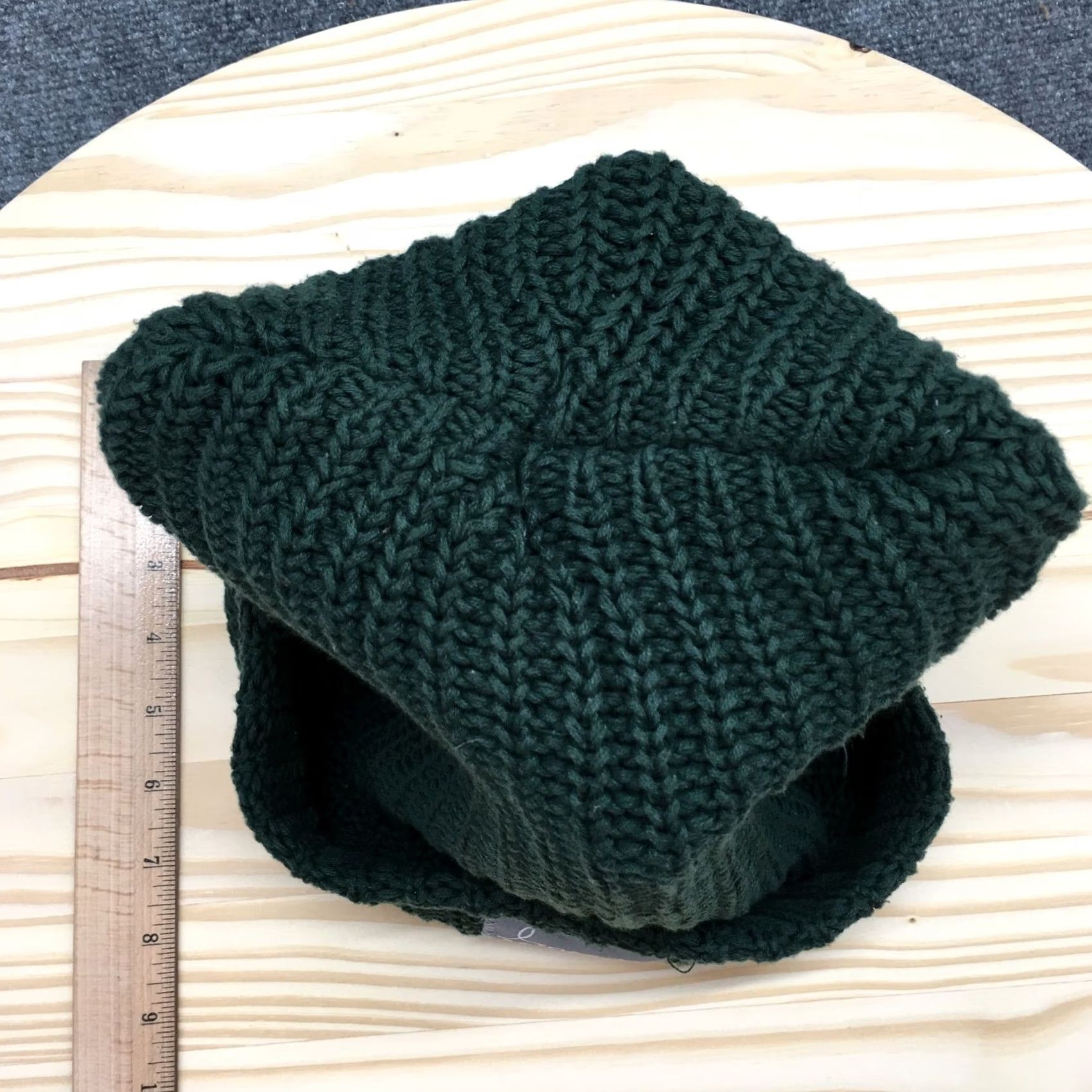 Vintage Love Your Melon Knit Beanie Hat Mens One Size Green Cotton Knitted Winter Logo Size ONE SIZE - 3 Thumbnail