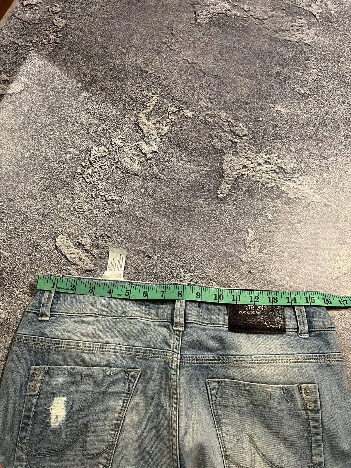 Japanese Brand Distressed Japan Slim Y2K Fit / Avan Number Nine Style / 90 Size US 32 / EU 48 - 7 Thumbnail