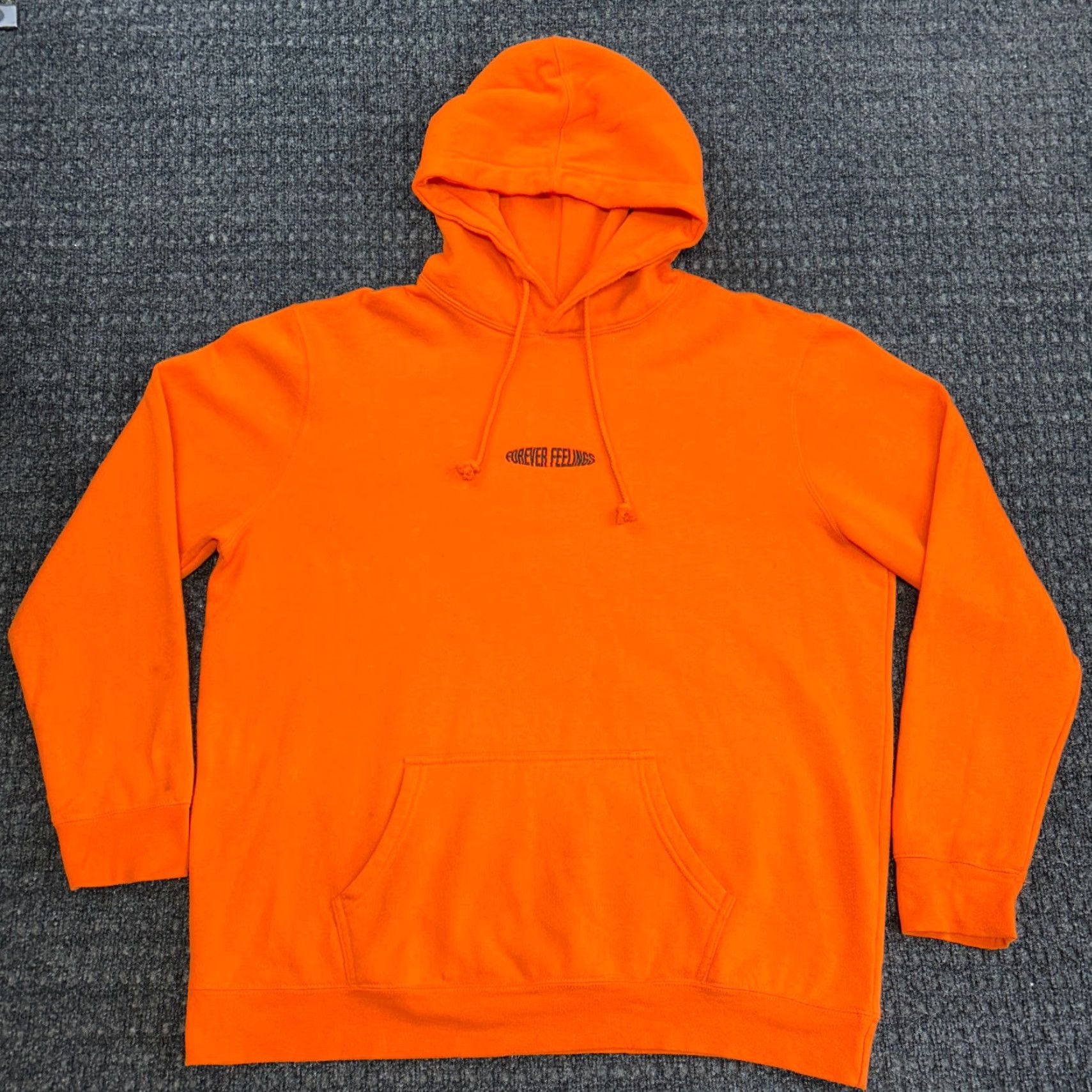 Pacsun Pacsun Hooded Pullover XL Orange Embroidered Forever Feelings Hoody Unisex Adults Size US XL / EU 56 / 4 - 3 Thumbnail