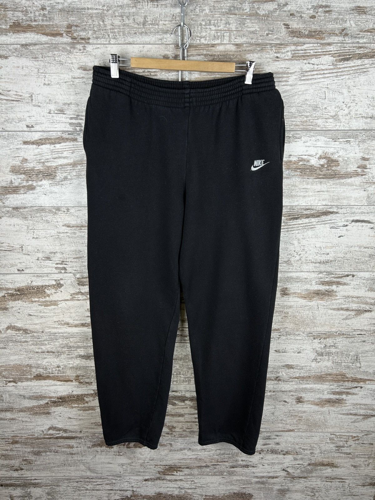 Nike × Vintage Mens Vintage Nike basic Sweatpants y2k rare pants swoosh Size US 34 / EU 50 - 1 Thumbnail
