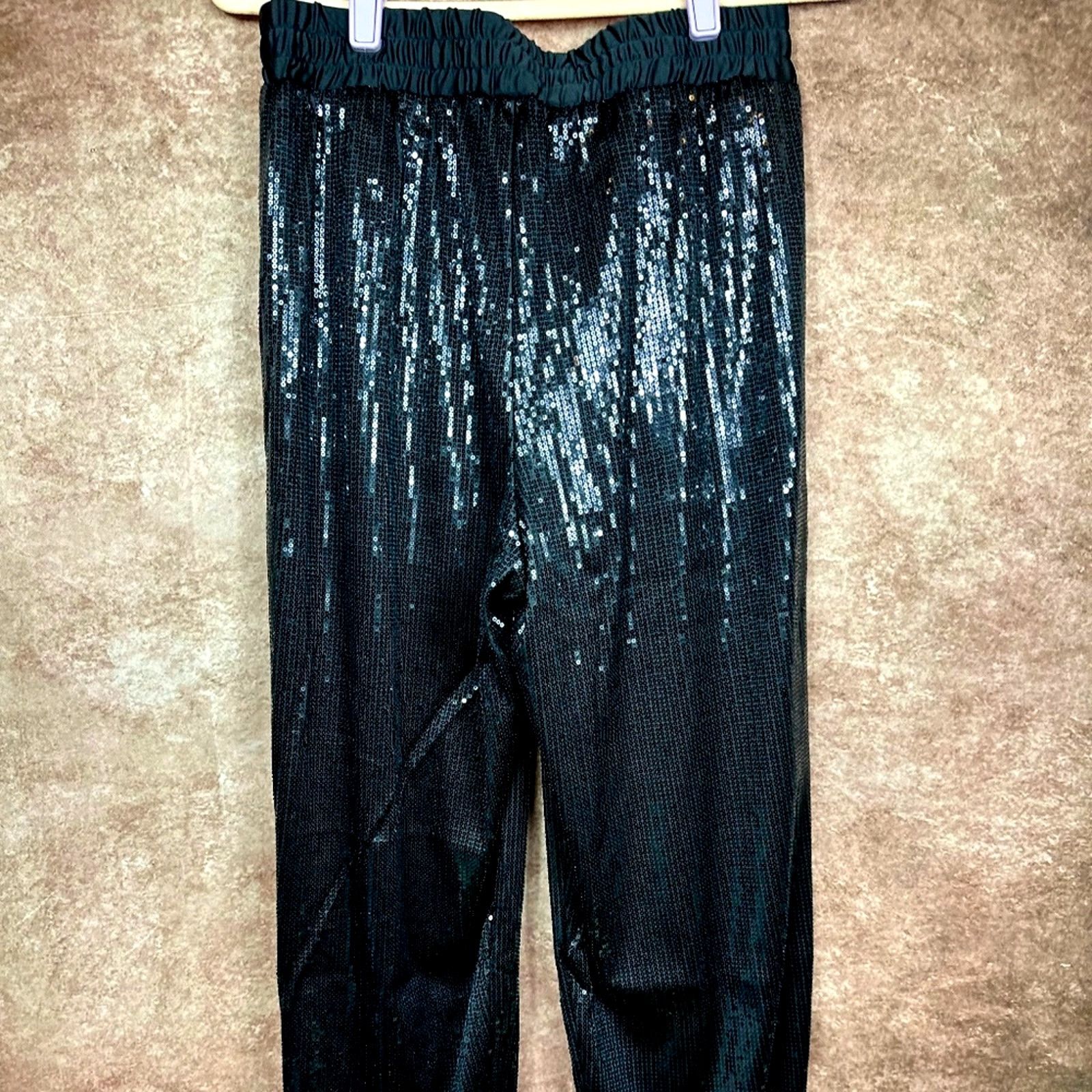 Other Shavonne Dorsey Sequin Jogger Black M Size 29" - 13 Thumbnail