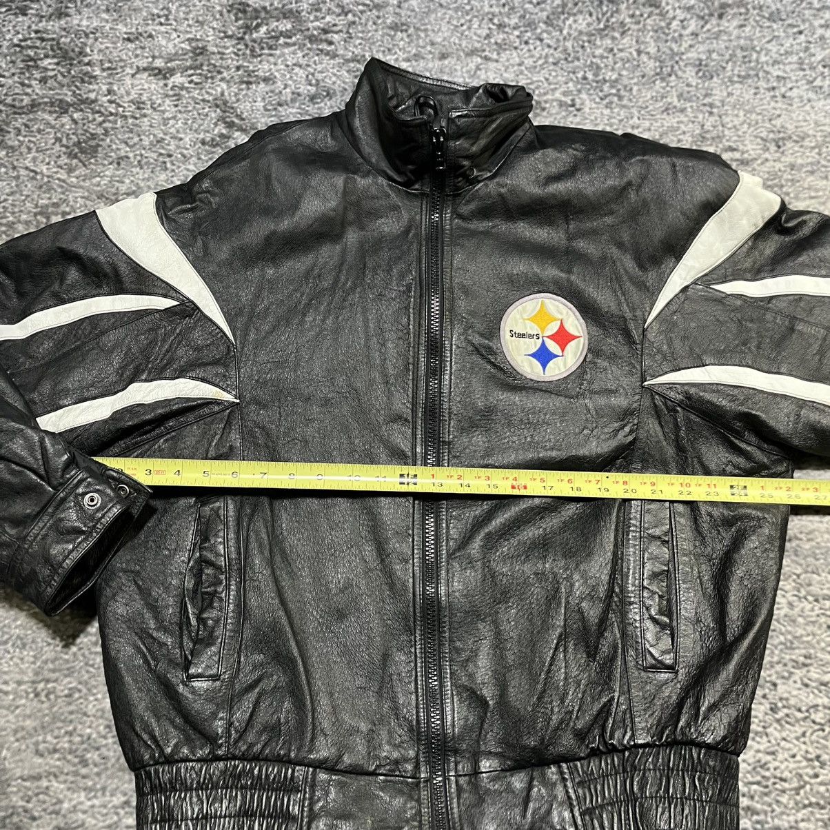Pro Player Vintage 90s Pittsburgh Steelers Pro Player Leather Jacket XL Size US XL / EU 56 / 4 - 13 Thumbnail