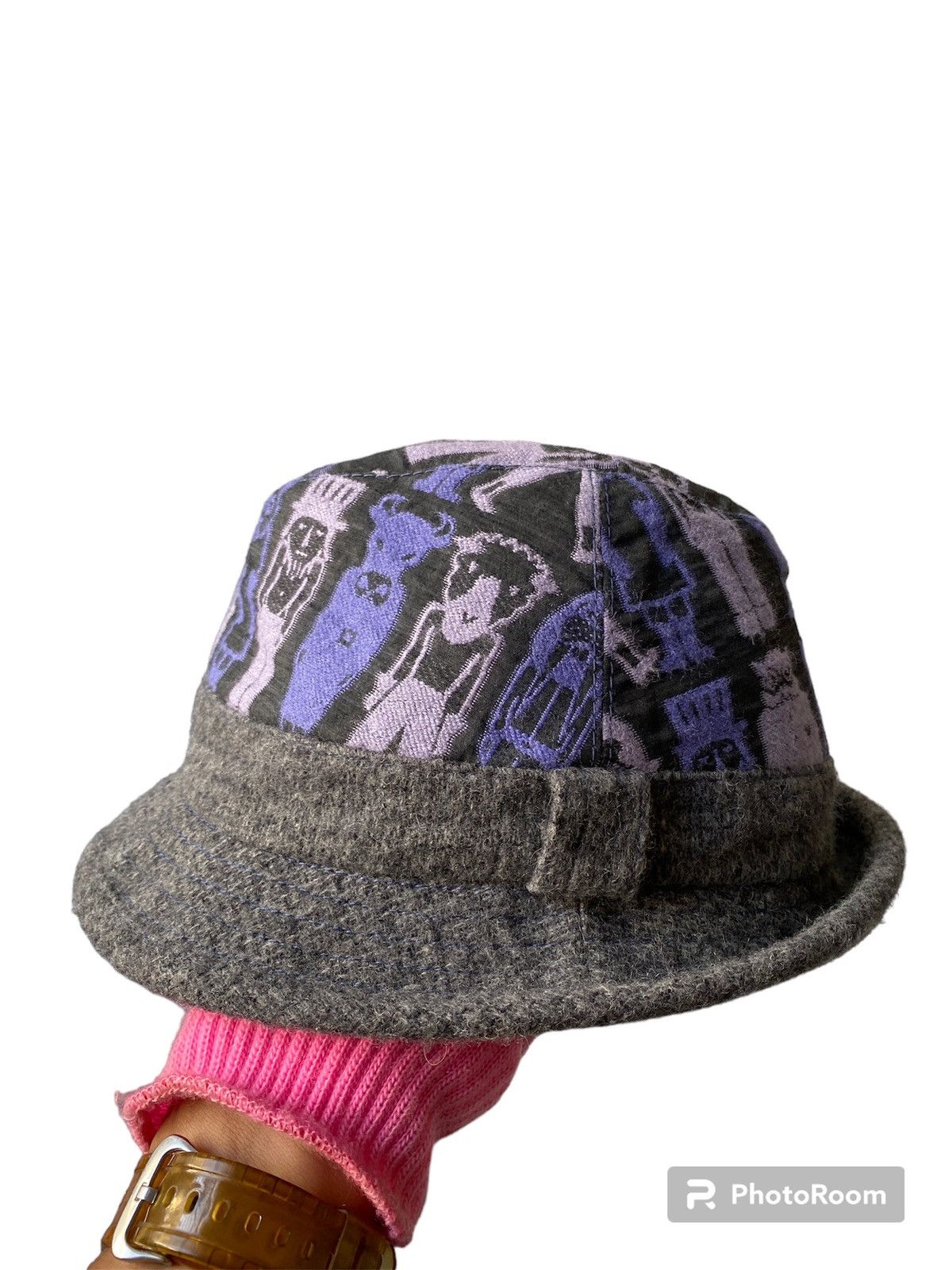 CA4LA × Japanese Brand 2000s - Ca4La Japan Wool Bucket Hat Size ONE SIZE - 1 Thumbnail