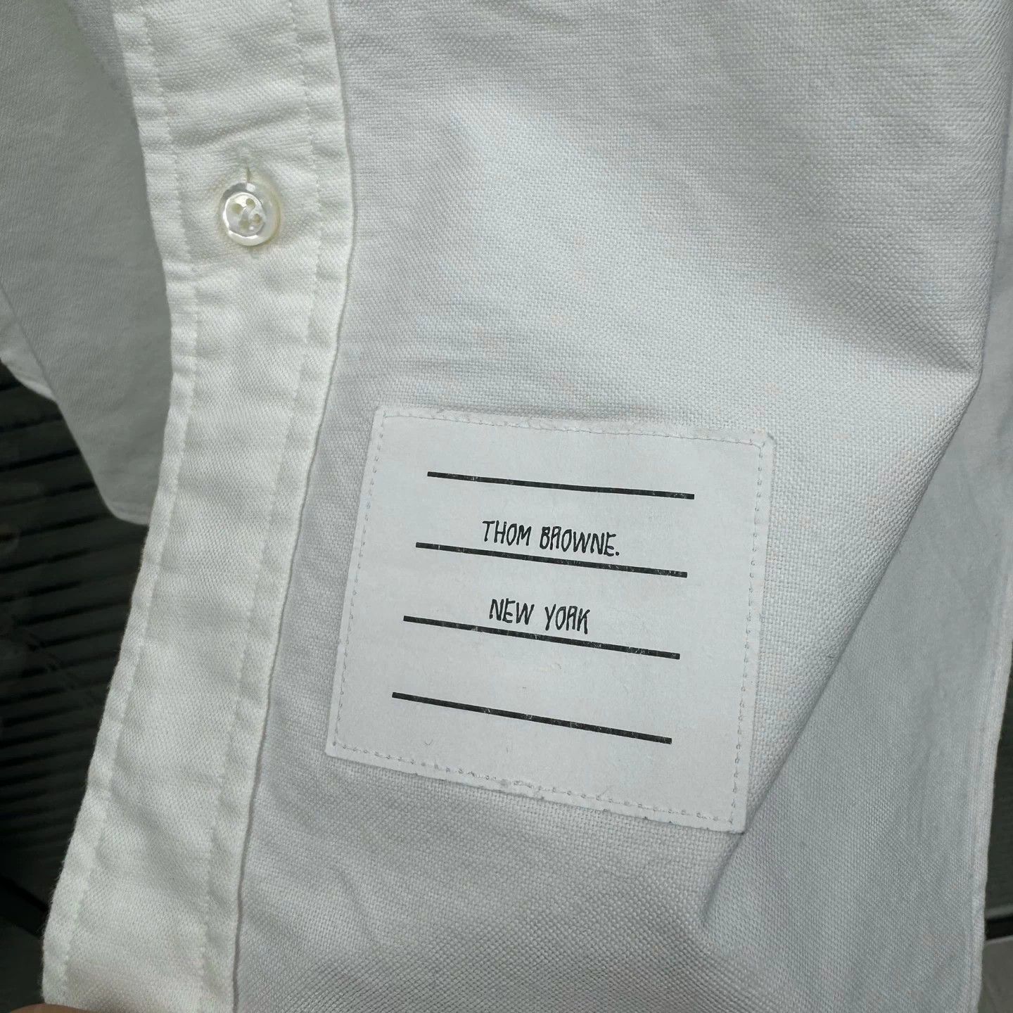 Thom Browne tb red blue 4-bar shirt Size US S / EU 44-46 / 1 - 6 Thumbnail