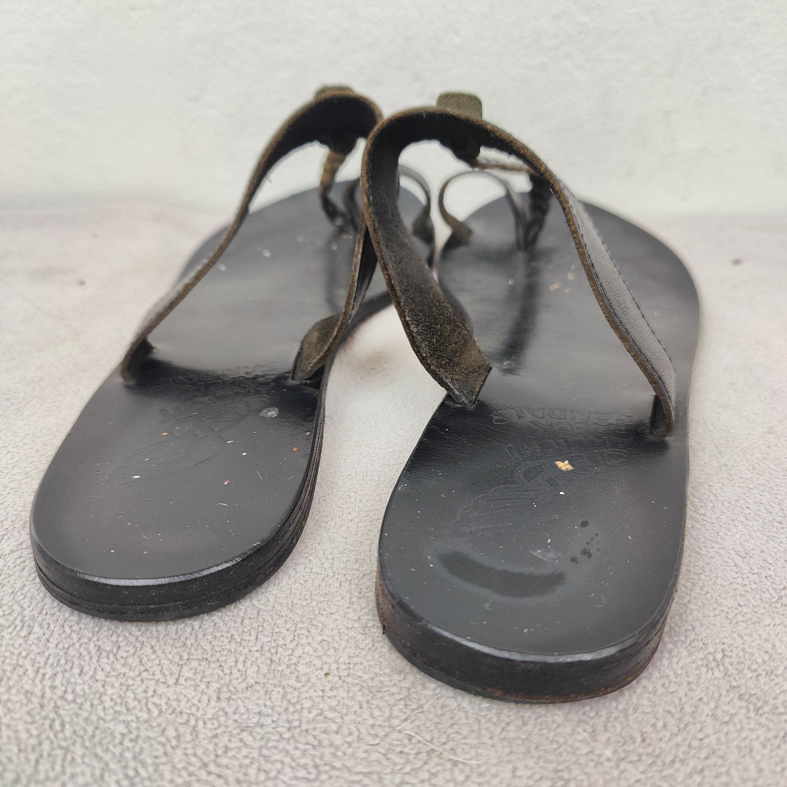 Ancient Greek Sandals Ancient Greek Sandals Melpomeni Womens 39 9 Black Leather Size US 9 / IT 39 - 4 Thumbnail