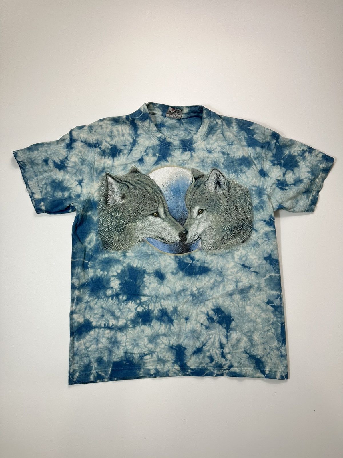 Vintage Rock Eagle Wolfs T-shirt Vintage 90's Size US L / EU 52-54 / 3 - 1 Thumbnail