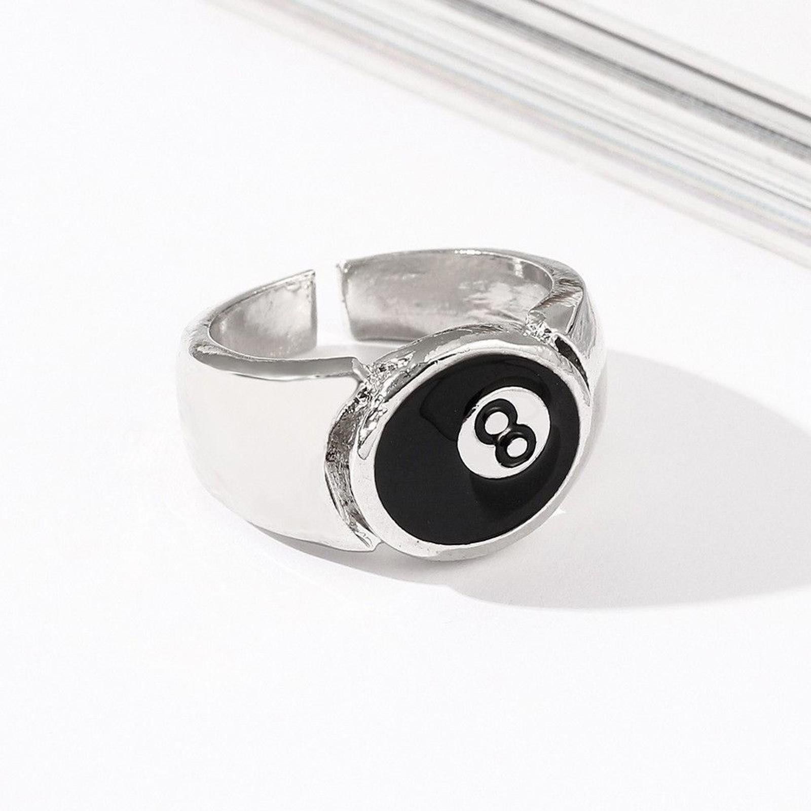 Jewelry 8 Ball Ring Size ONE SIZE - 5 Thumbnail