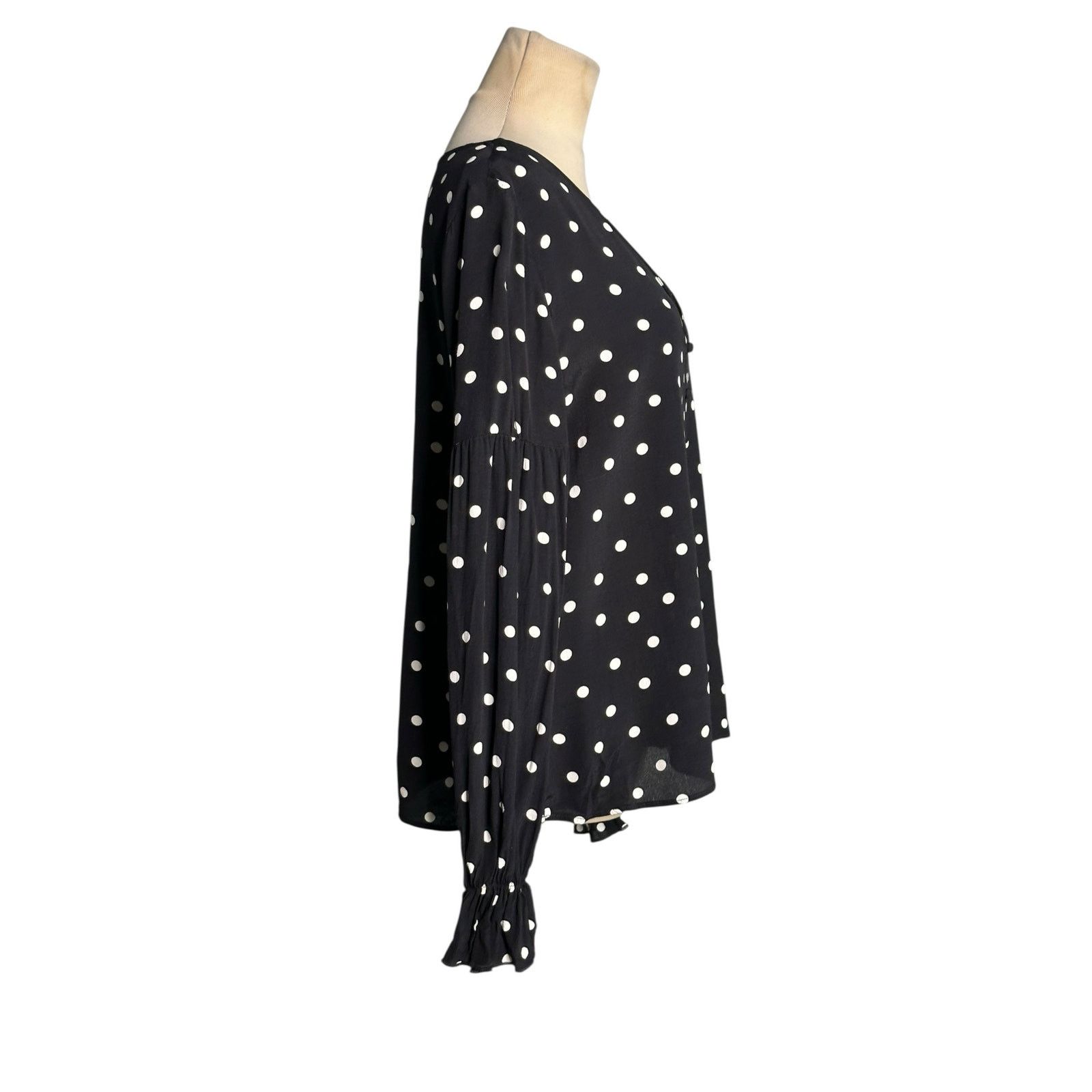 Sanctuary Sanctuary polka dots long sleeves tunic blouse size XS Size XS / US 0-2 / IT 36-38 - 11 Thumbnail