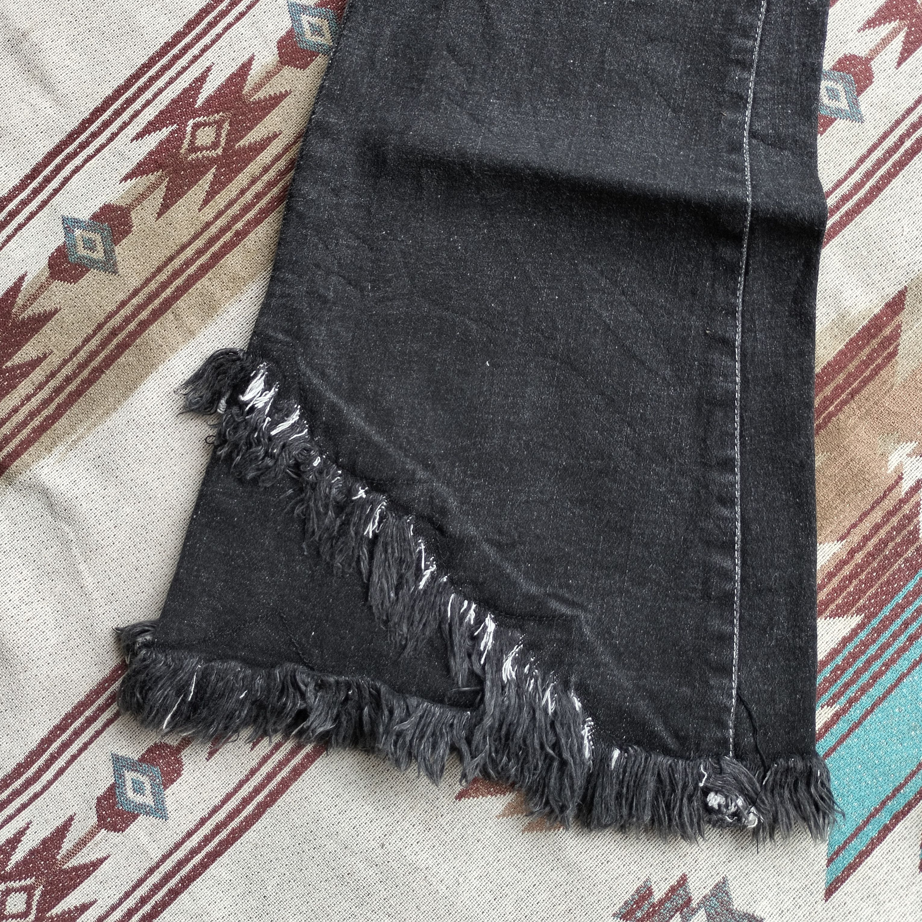 Tornado Mart rope suede belt tassel flare denim Size US 27 - 6 Thumbnail