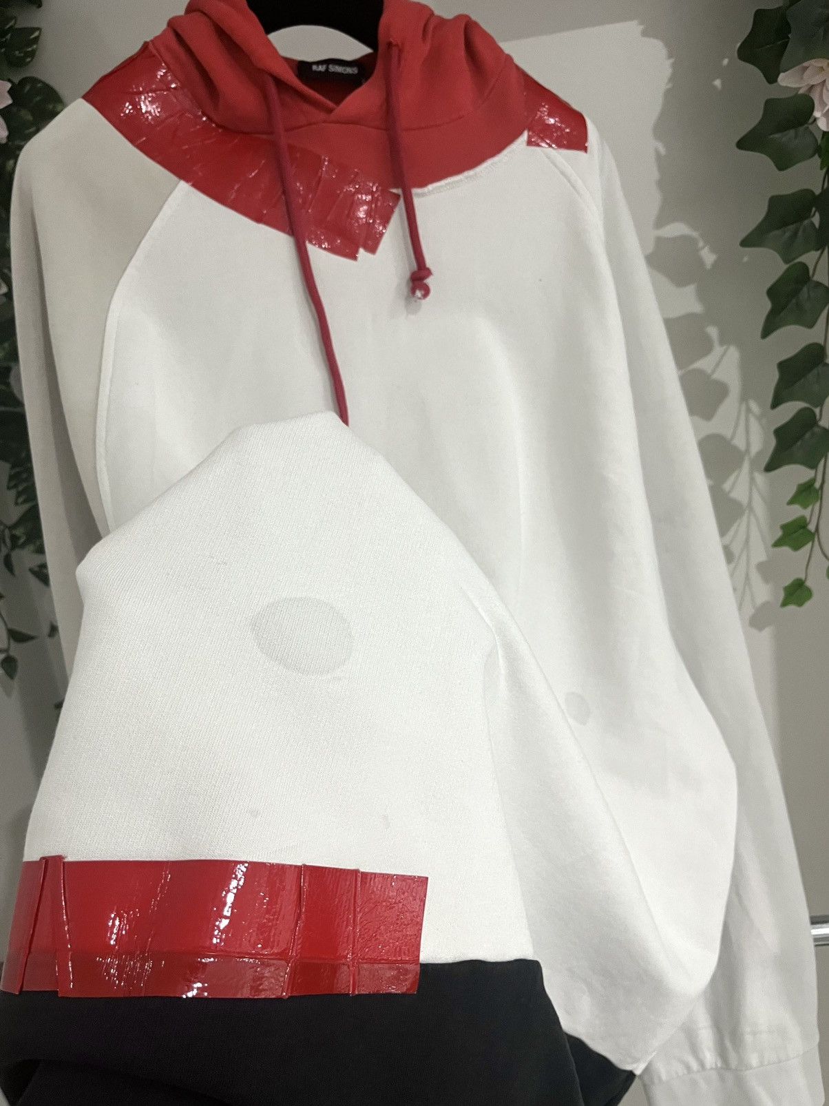 Raf Simons AW2017 Raf Simons Oversized Tape Hoodie Size US XXL / EU 58 / 5 - 6 Thumbnail