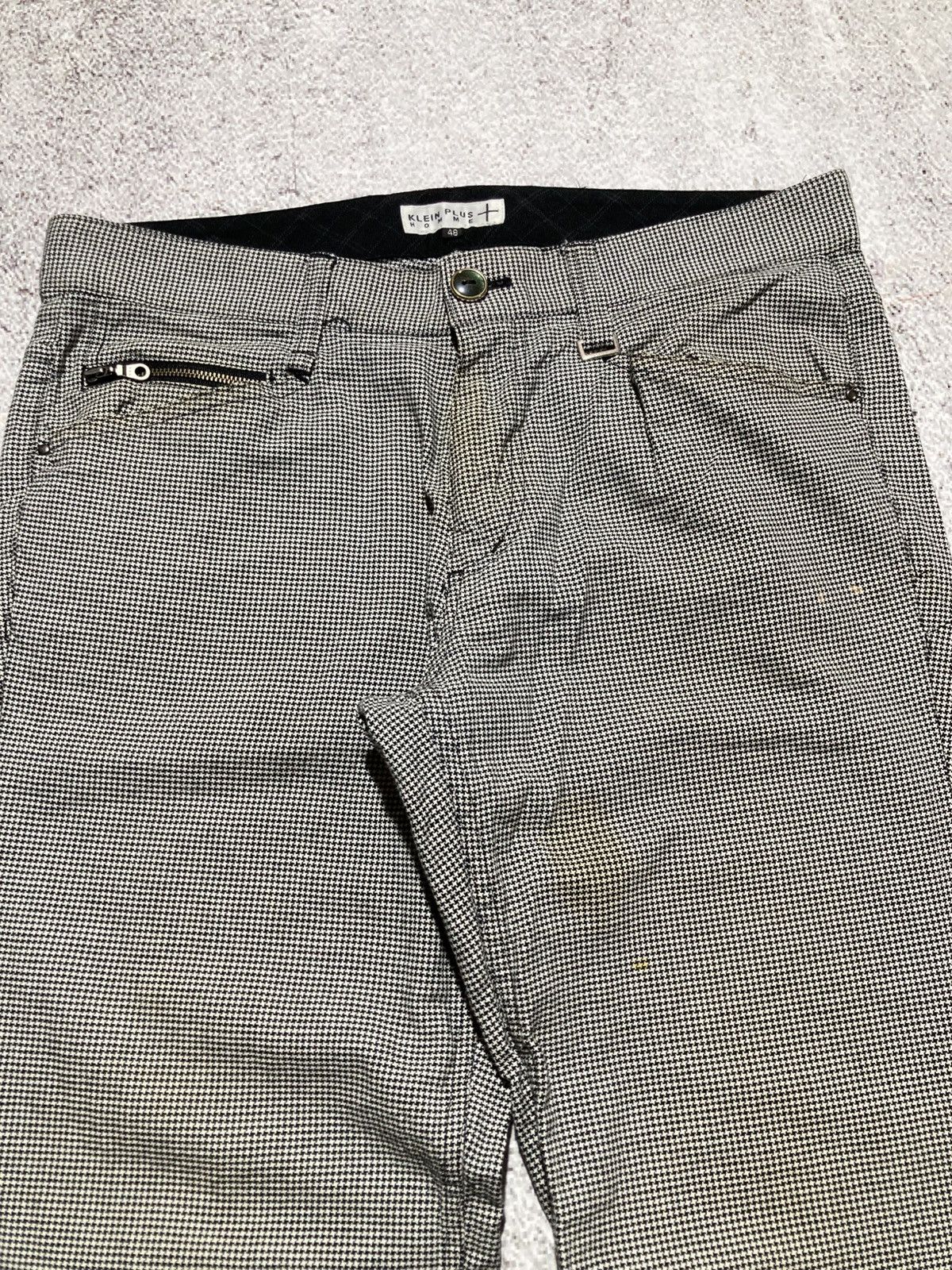 Japanese Brand 2000s Klein Plus Homme Hickory Pants Punk Lgb Style Size US 32 / EU 48 - 4 Thumbnail