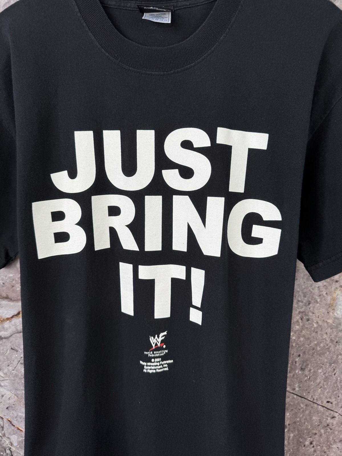 WWE Men’s WWE The Rock Just Bring It ! T-Shirt Vintage Wrestling Size US L / EU 52-54 / 3 - 8 Thumbnail