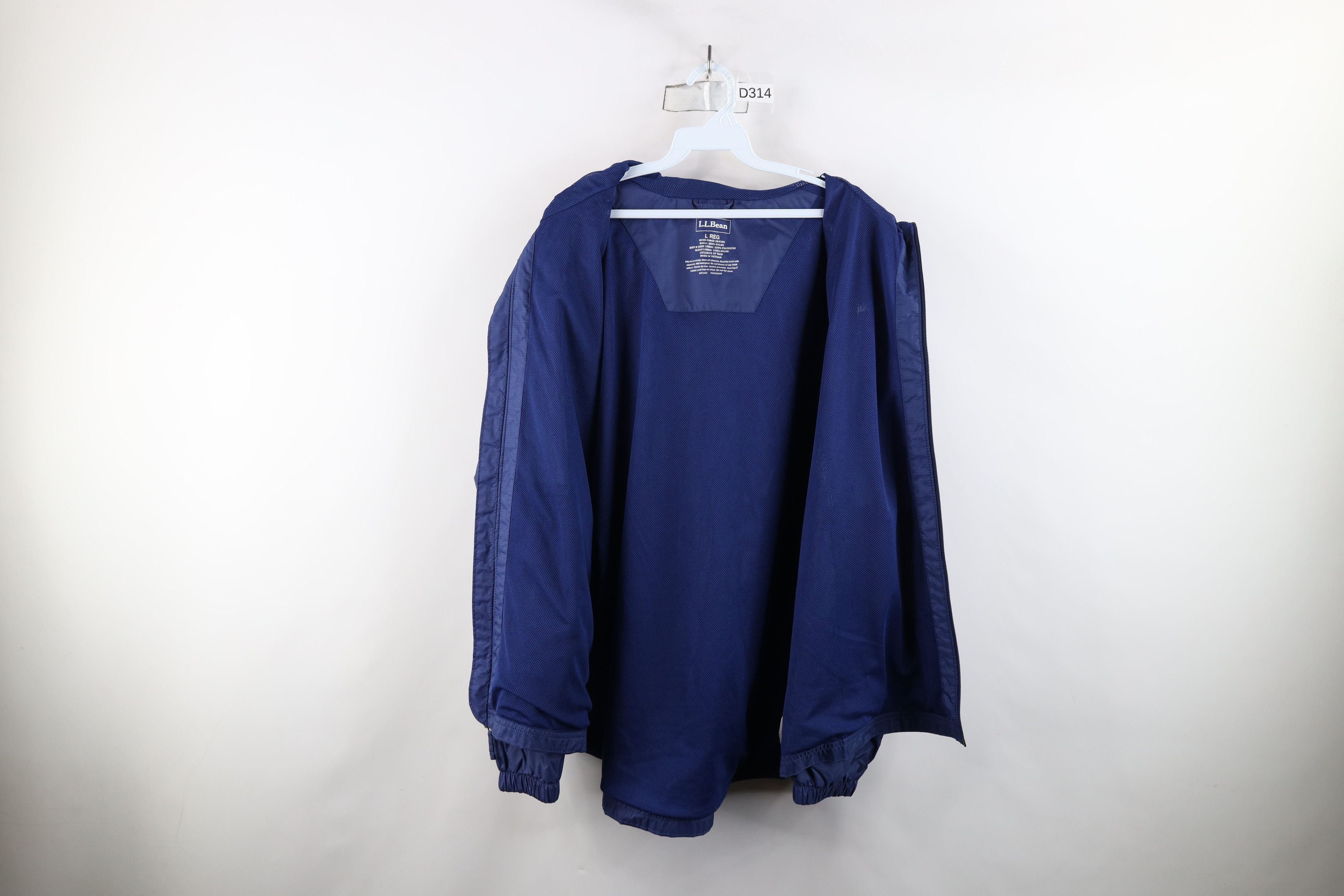 L.L. Bean × Vintage Vintage LL Bean Ripstop Hooded Rain Windbreaker Jacket Blue Size US L / EU 52-54 / 3 - 11 Thumbnail