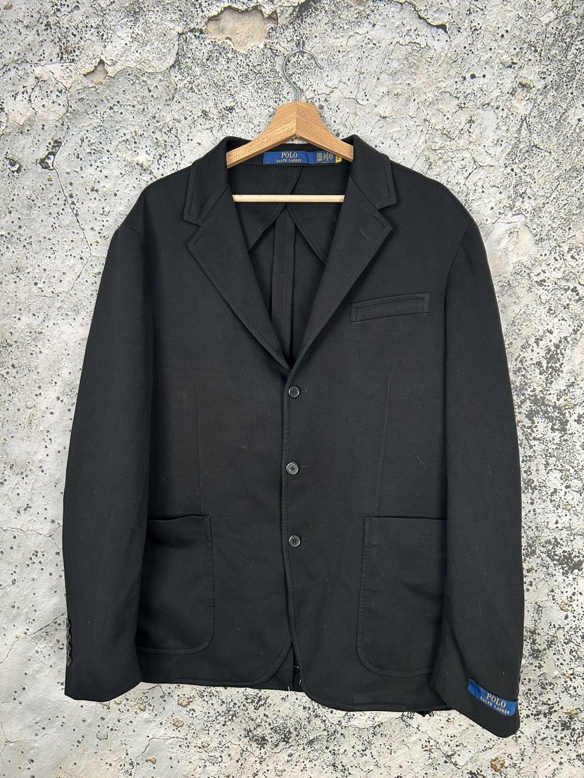Polo Ralph Lauren Polo Ralph Lauren Black Avant Garde Blazer Luxury Size US XXL / EU 58 / 5 - 1 Thumbnail