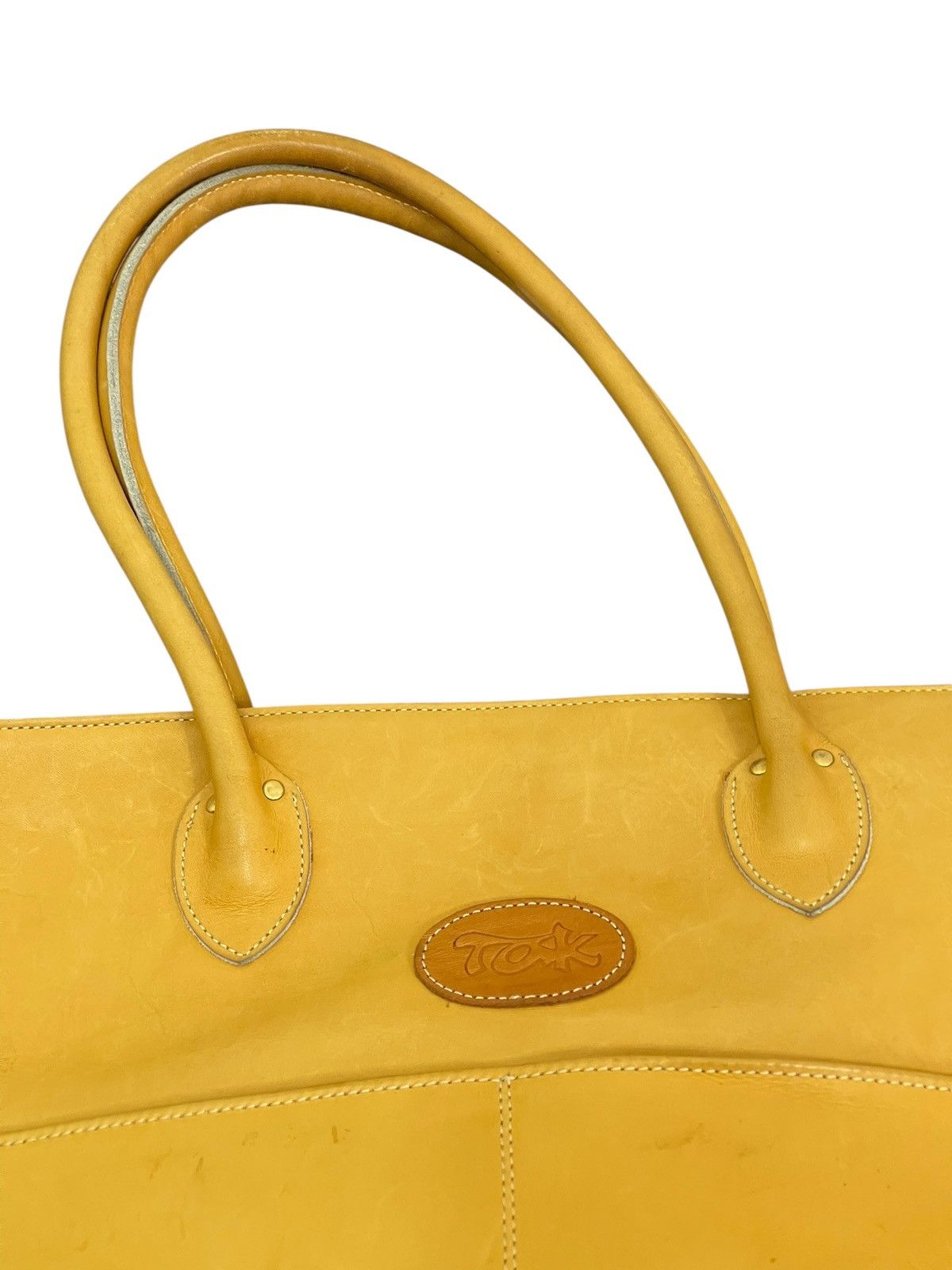 Leather Full Leather Vtg Tak Japan Tote Shoulder Bag 7🟩 Size ONE SIZE - 11 Thumbnail