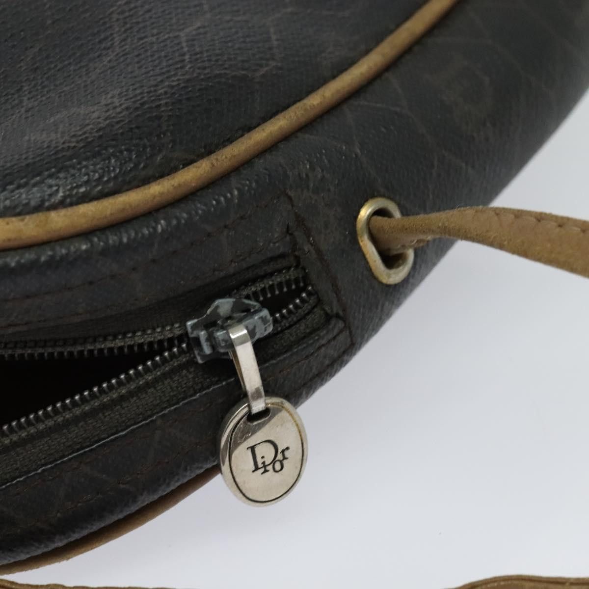 Dior DIOR Honeycomb Canvas Shoulder Bag Pvc Leather Black Size ONE SIZE - 7 Thumbnail