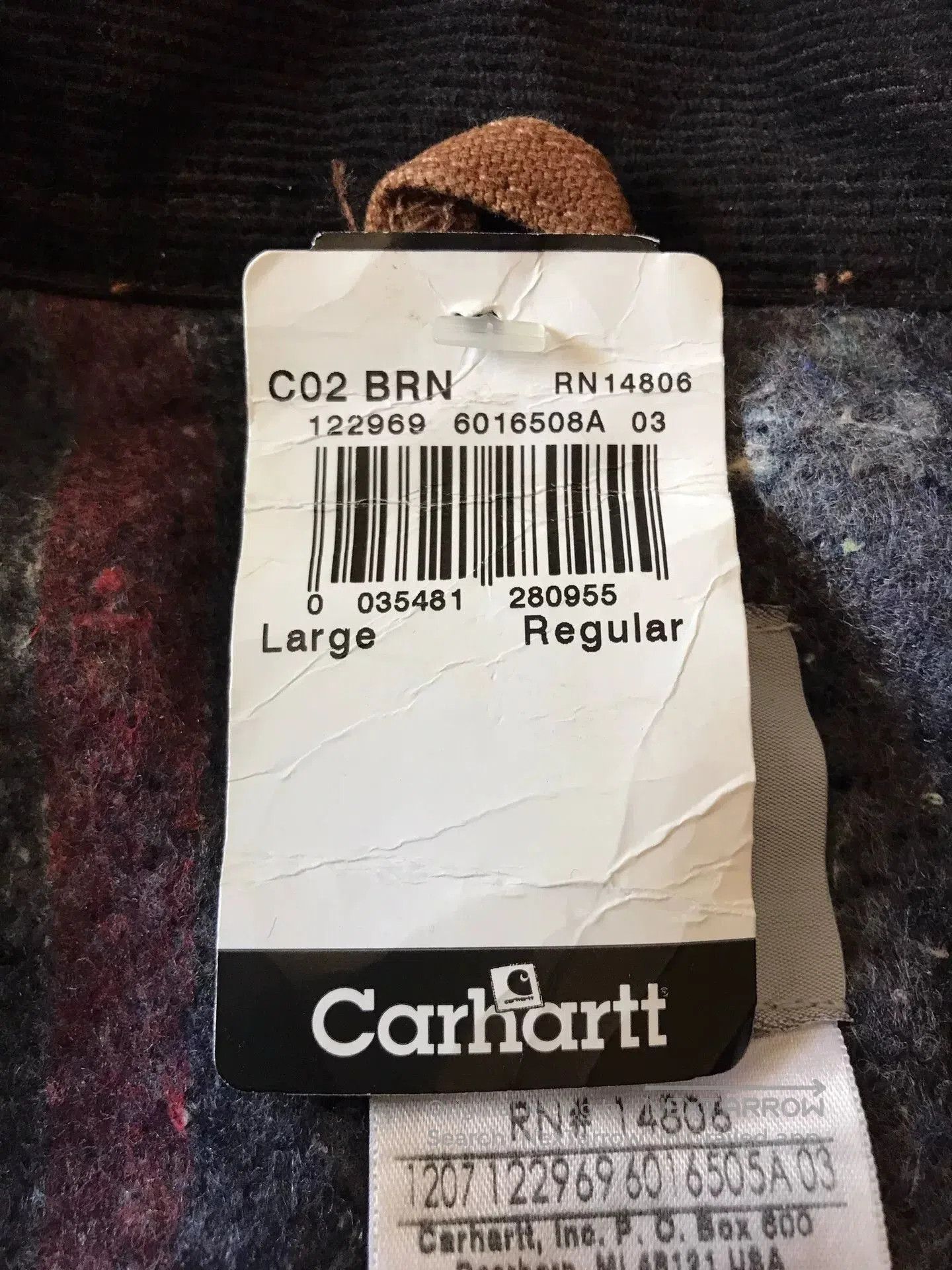 Carhartt Carhartt C02 Brown Washed Canvas Work Jacket. Size US L / EU 52-54 / 3 - 8 Thumbnail