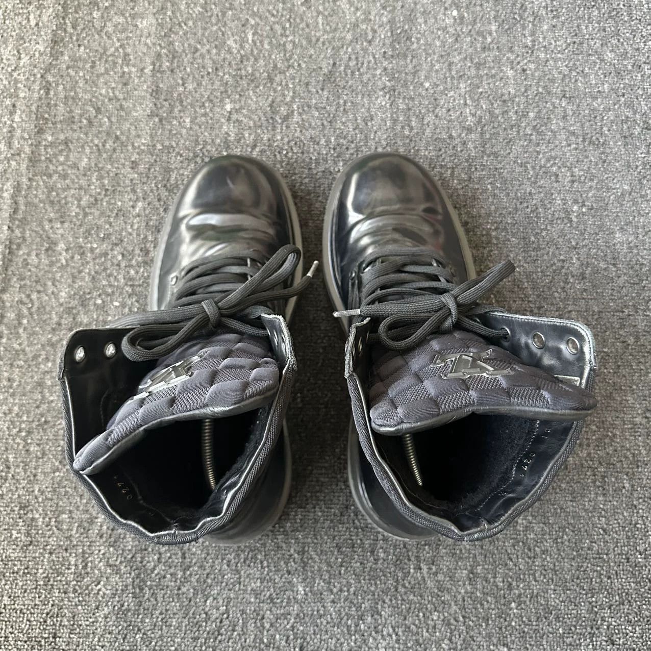 Louis Vuitton LV 95 New Black Monogram Leather Boots 42.5 Size US 9.5 / EU 42-43 - 4 Thumbnail