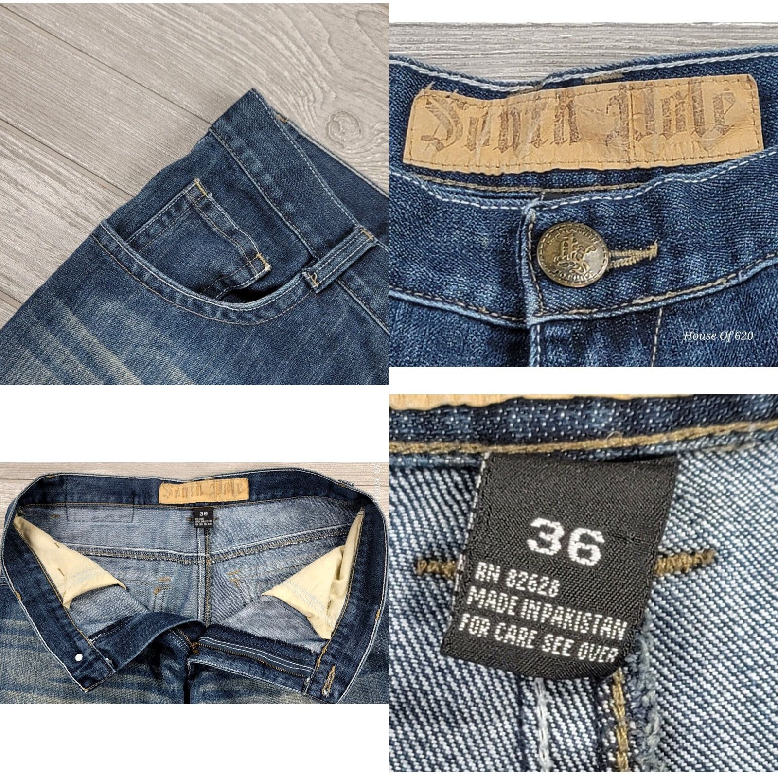 Southpole VINTAGE Southpole Jeans Blue Mens 36x29 Baggy Wide Flare Distressed JNCO 90s Hip Hop Y2K Jeans Mens Size US 36 / EU 52 - 8 Thumbnail