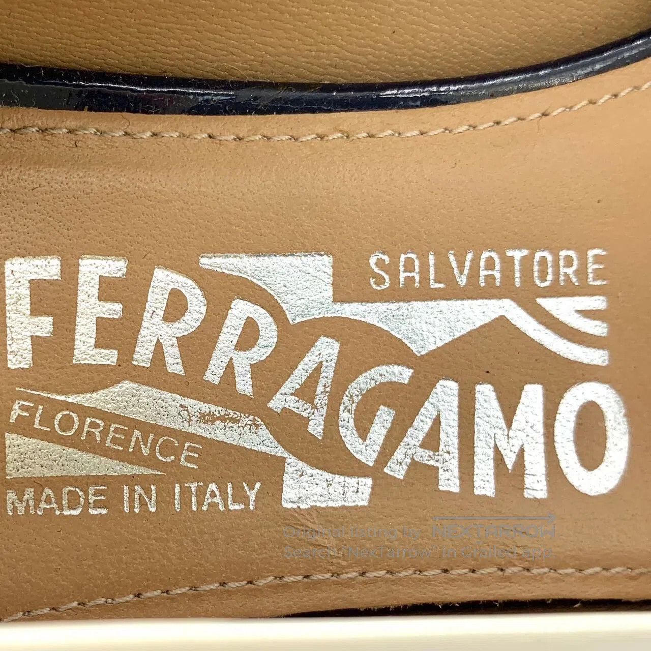Salvatore Ferragamo Salvatore Ferragamo Off-white metal buckle patent leather Size US 6.5 / IT 36.5 - 7 Thumbnail