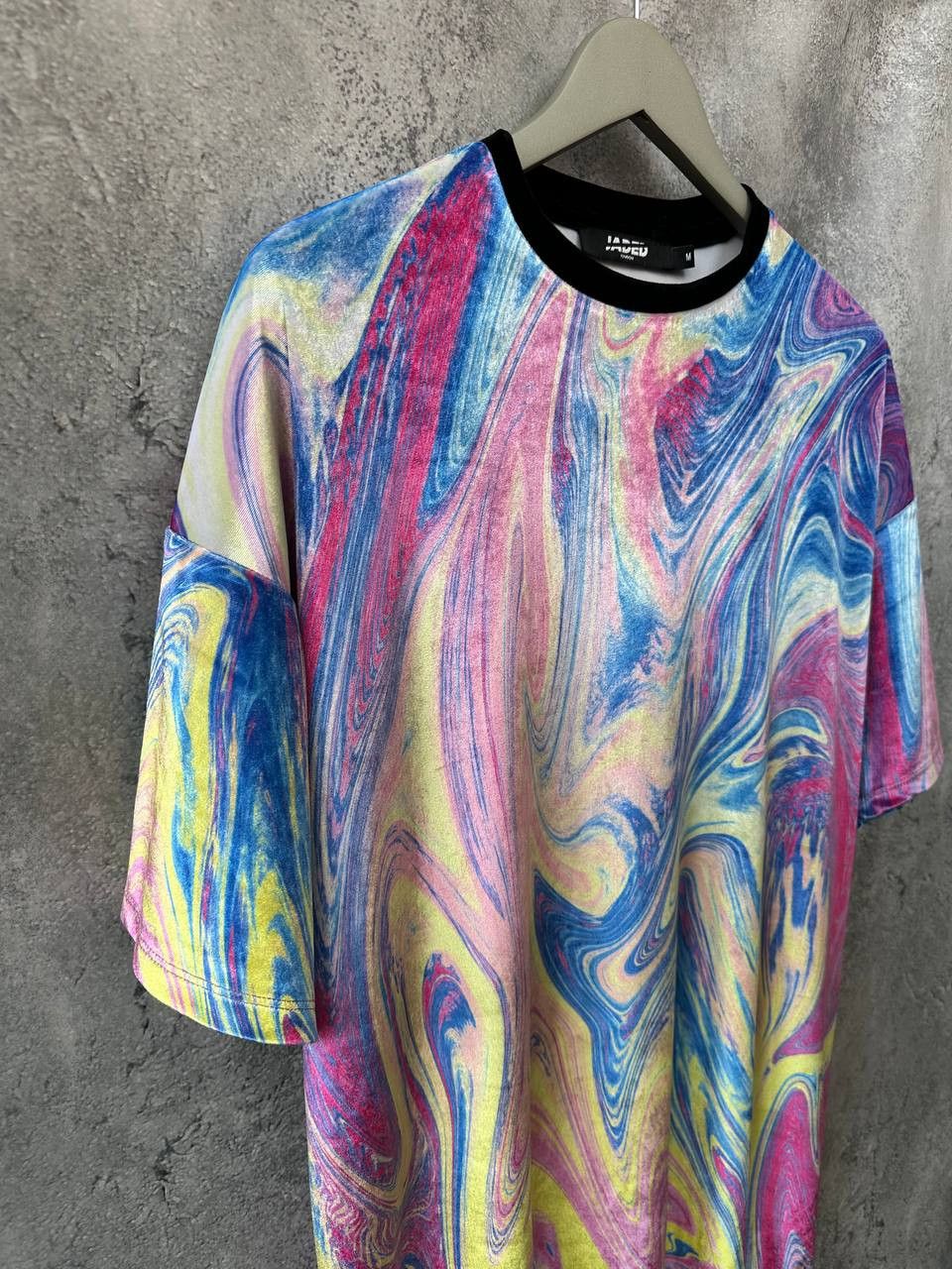 Jaded London Jaded London Psychedelic Marble Swirl Oversized Velour Dress Size M / US 6-8 / IT 42-44 - 4 Thumbnail