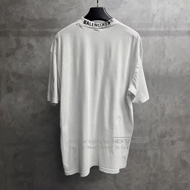 Balenciaga Balenciaga White Letter Print Short Sleeve T-shirt. Size US XXS / EU 40 - 2 Thumbnail
