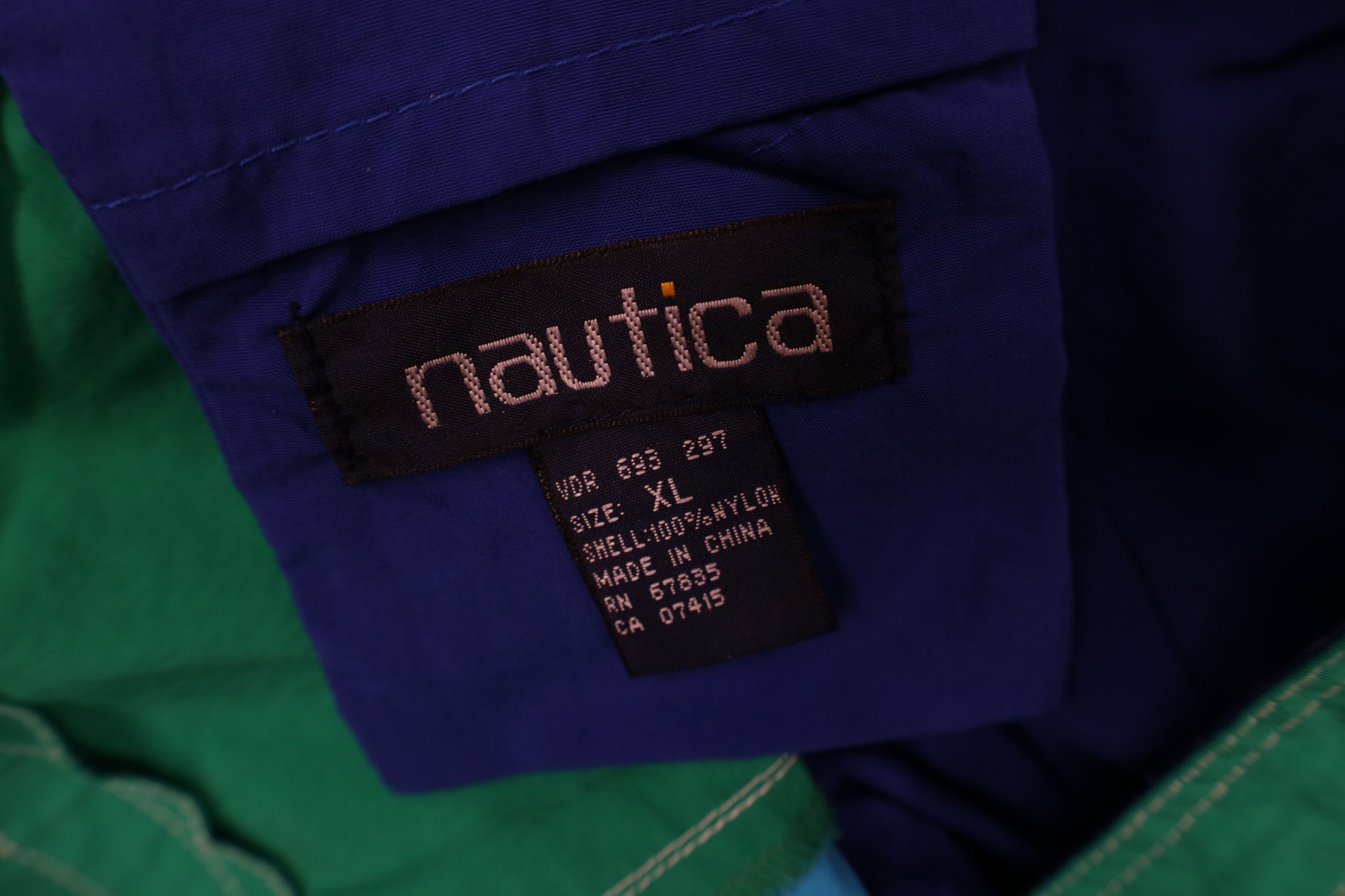 Nautica Vintage 90s Nautica Calypso Block Board Shorts Swimming Size US 36 / EU 52 - 7 Thumbnail