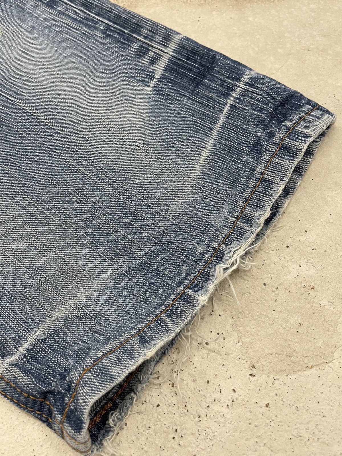 Edwin Edwin XV Vintage Distressed Denim (AE19) Size US 33 - 7 Thumbnail