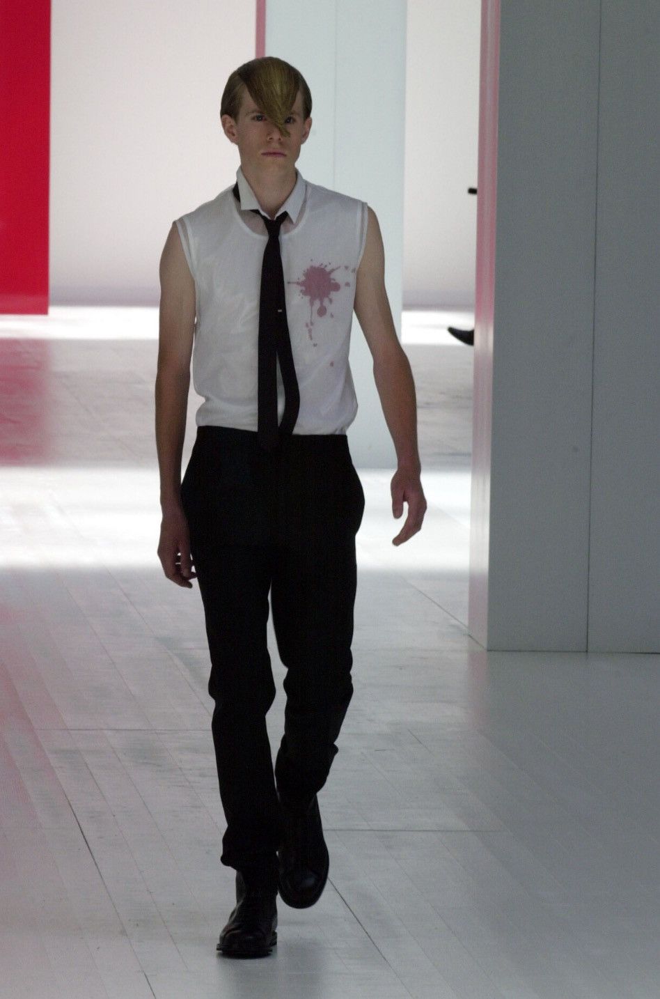 Dior × Hedi Slimane Dior Homme SS02 Blood Wound Tank Top Size US S / EU 44-46 / 1 - 7 Thumbnail