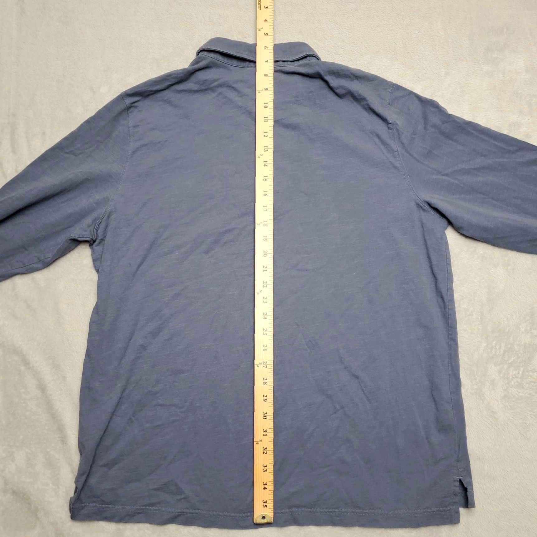 Vintage VINTAGE LL Bean Polo Shirt Mens XL Blue 100% Organic Cotton Long Sleeve Golf Casual Size US XL / EU 56 / 4 - 5 Thumbnail
