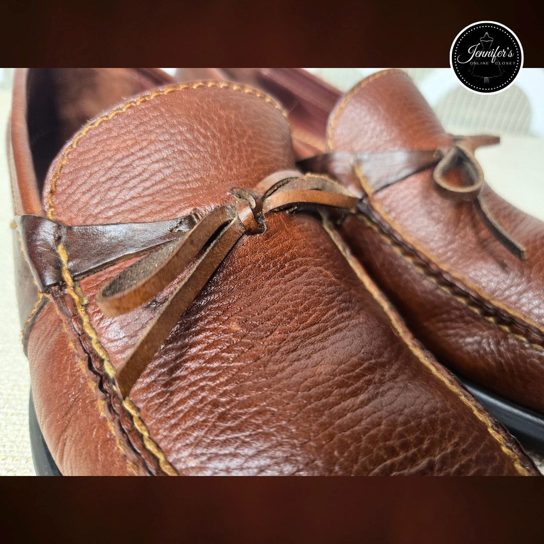 Cole Haan Cole Haan Country Men's Brown Pebbled Leather Loafers 10.5 Size US 10.5 / EU 43-44 - 8 Thumbnail