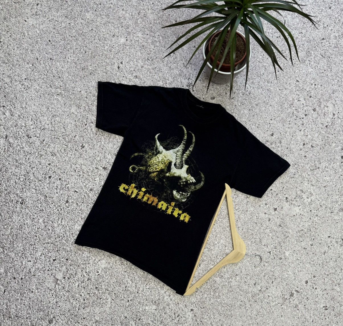 Band Tees Vintage 2000’s Chimaira Rock Band Retro T-Shirt Y2K Hype Size US M / EU 48-50 / 2 - 1 Thumbnail
